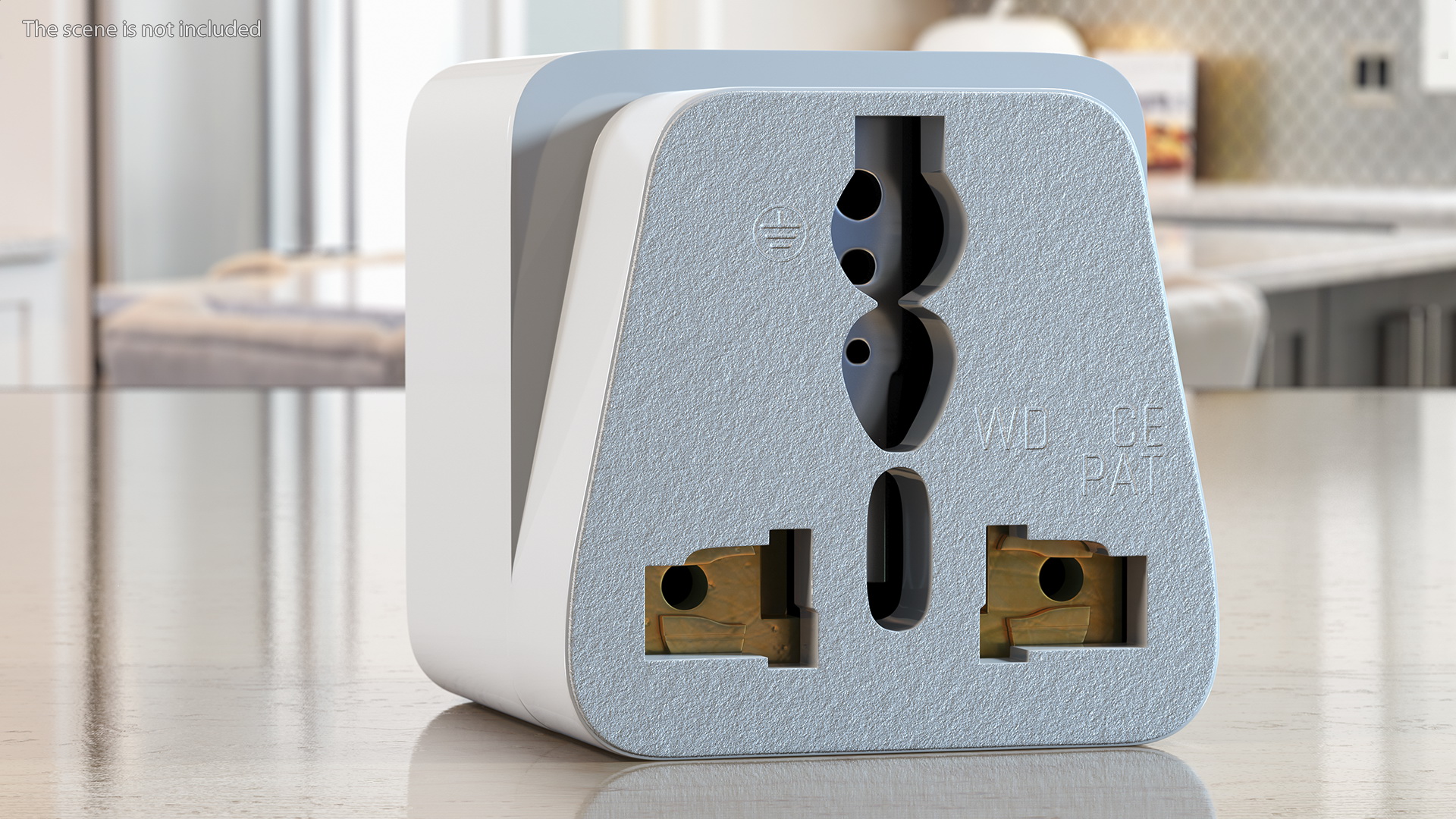 3D model Type A Plug Adapter White