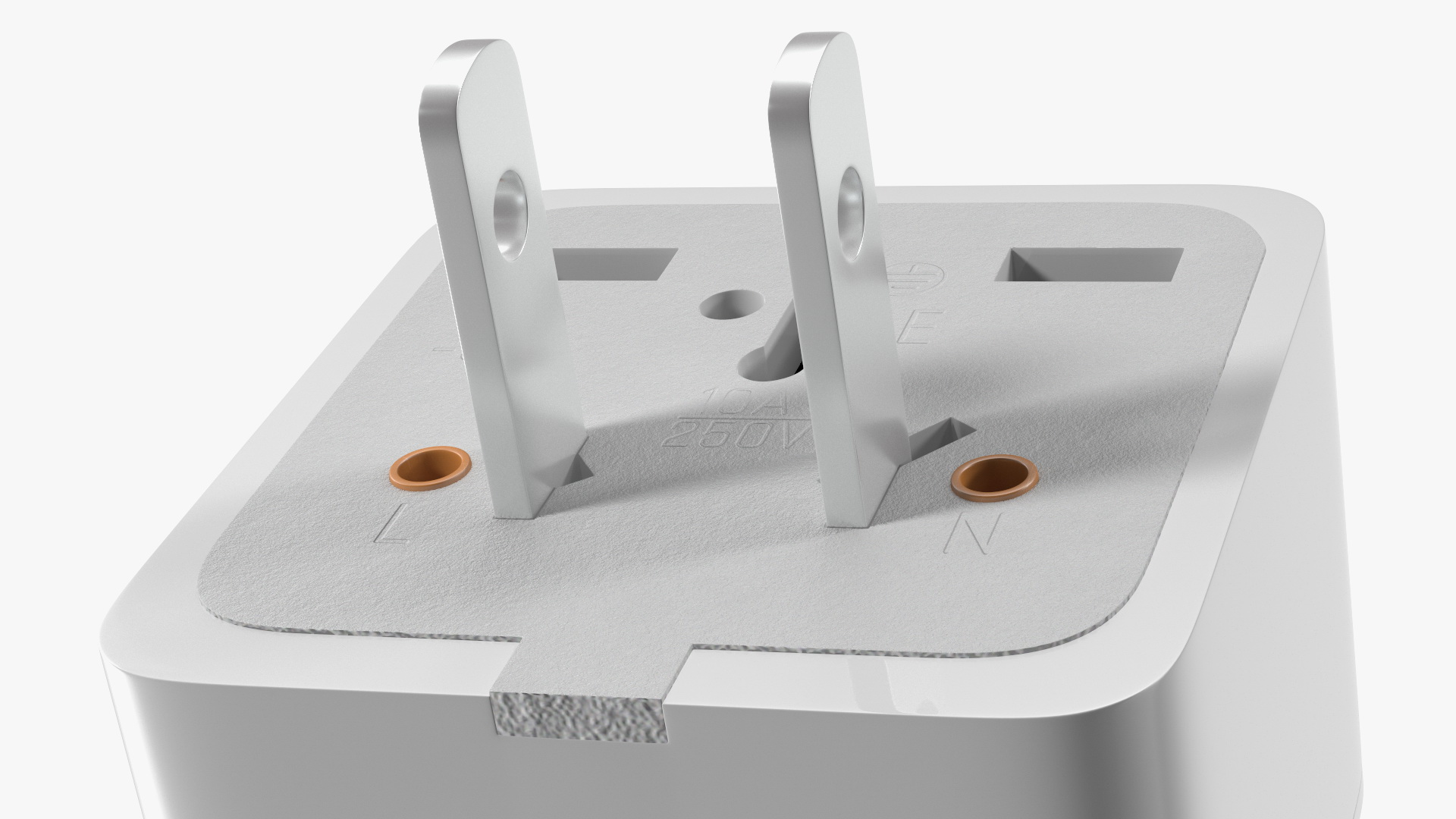 3D model Type A Plug Adapter White