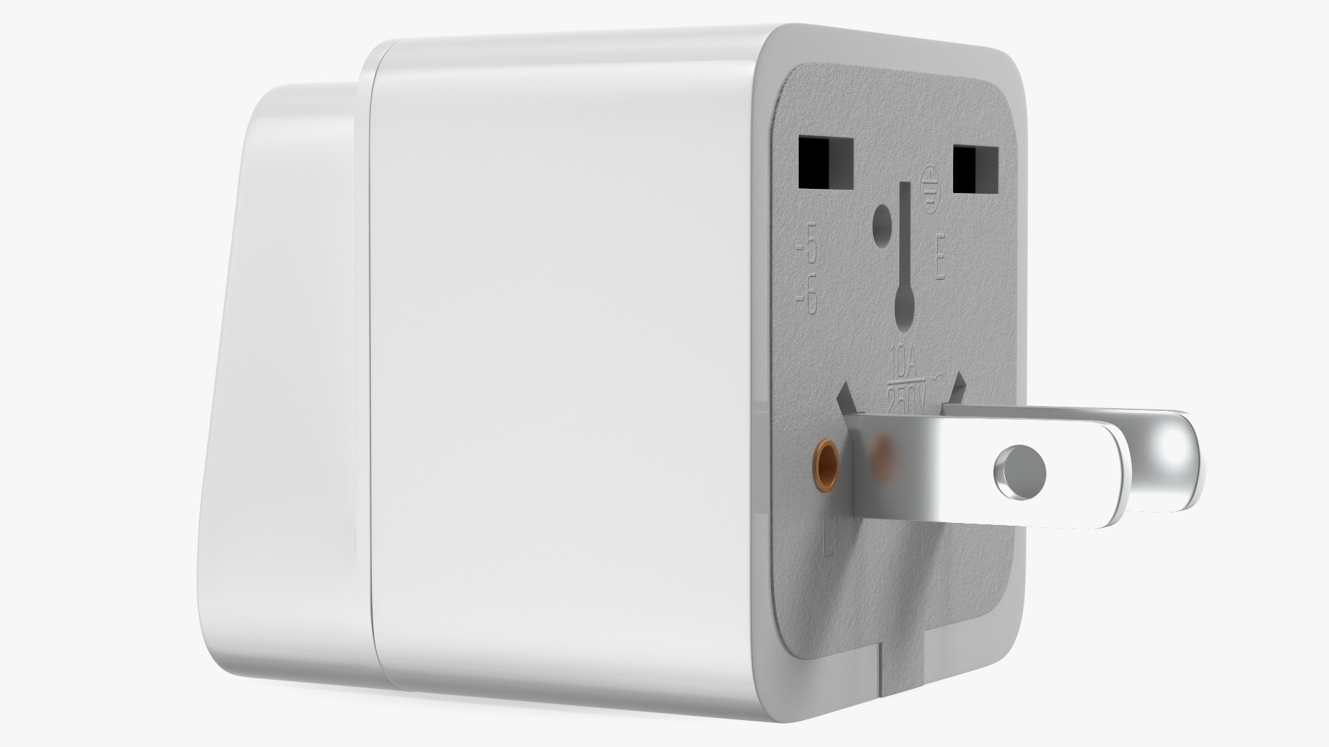 3D model Type A Plug Adapter White