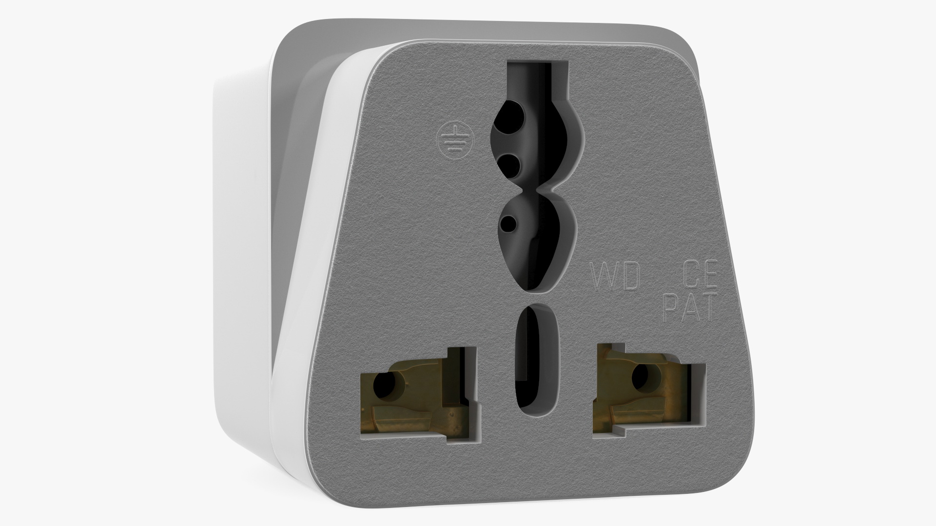 3D model Type A Plug Adapter White