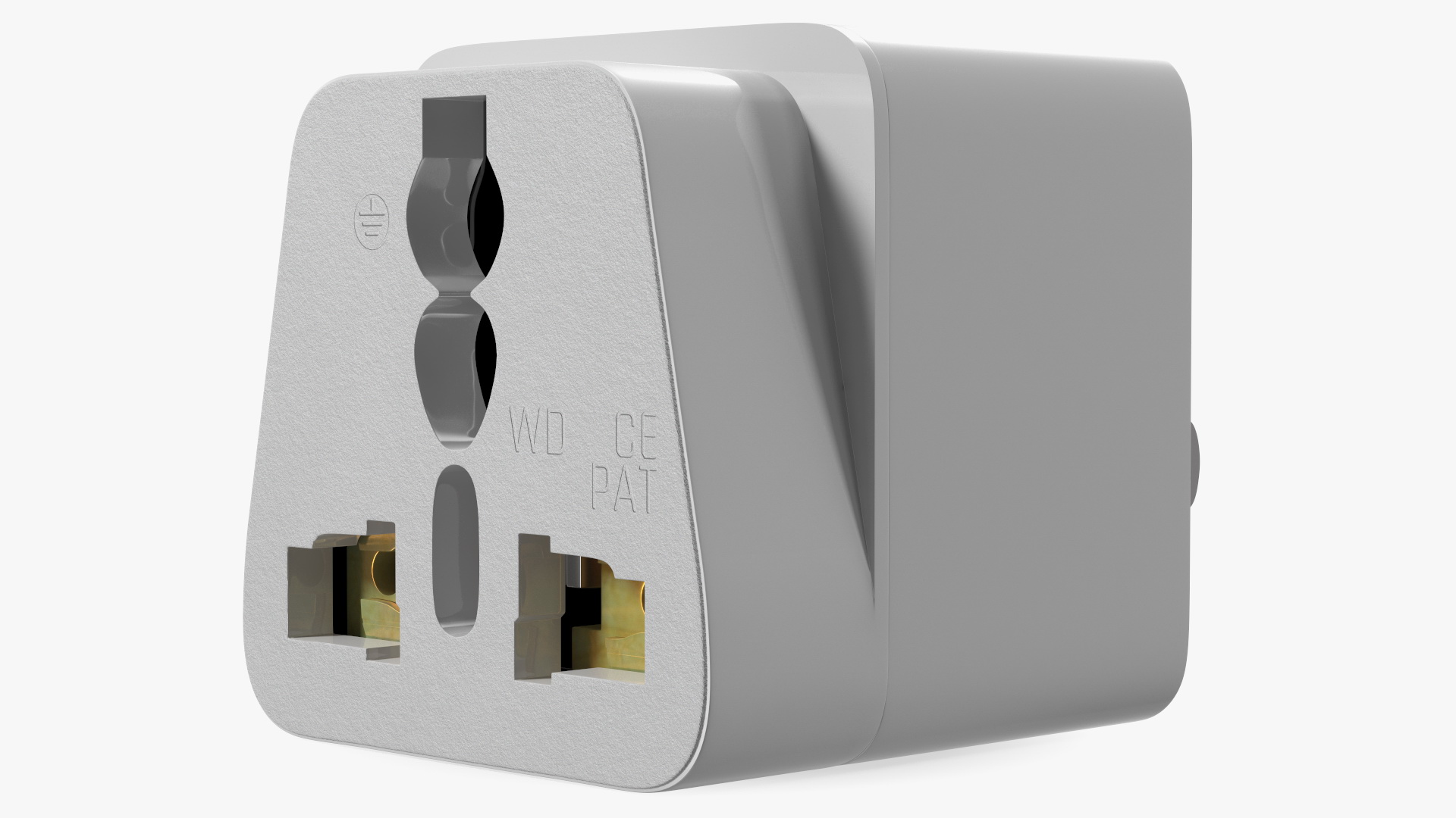 3D model Type A Plug Adapter White