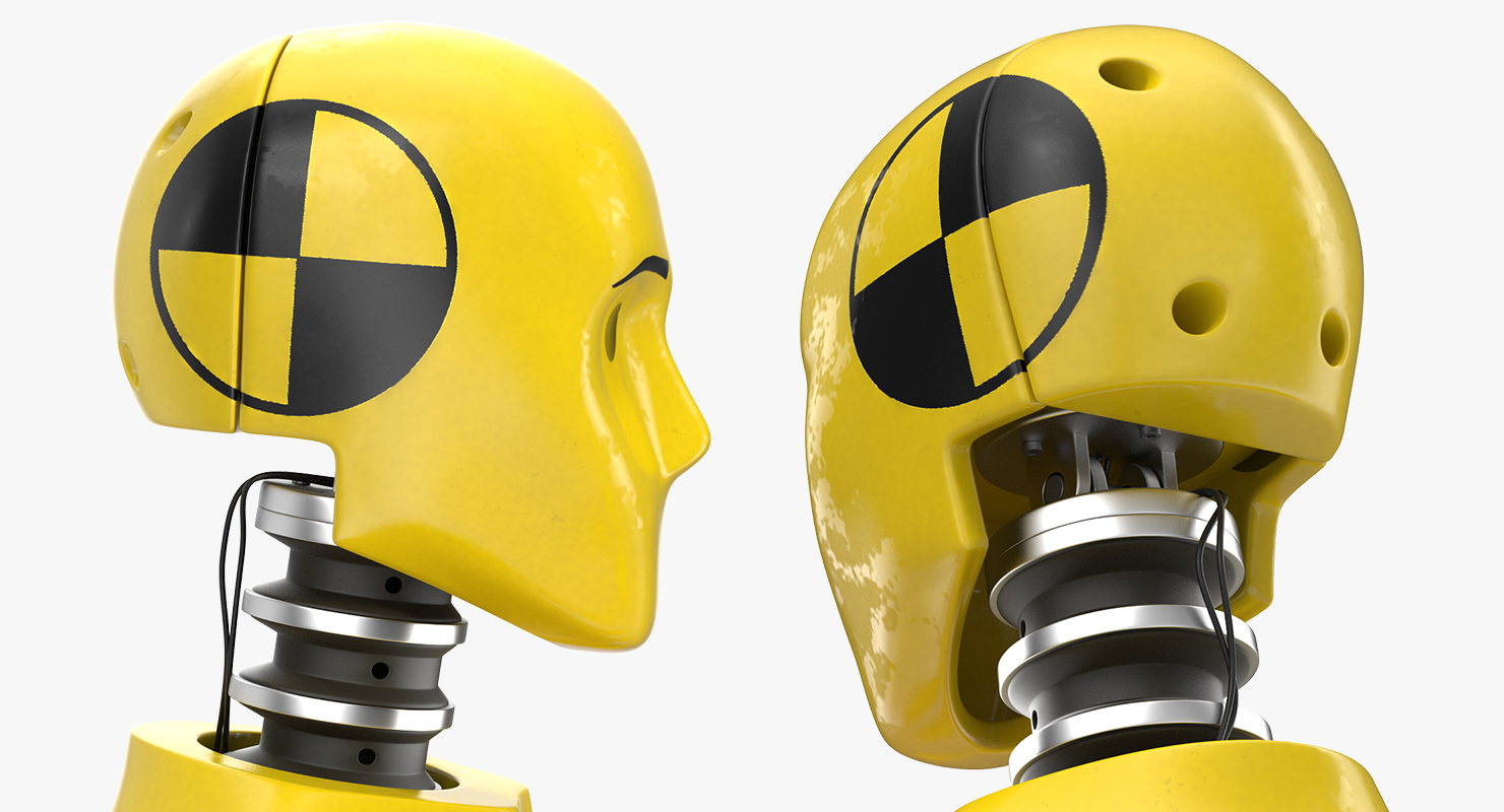Crash Test Dummy Sitting Posture 3D