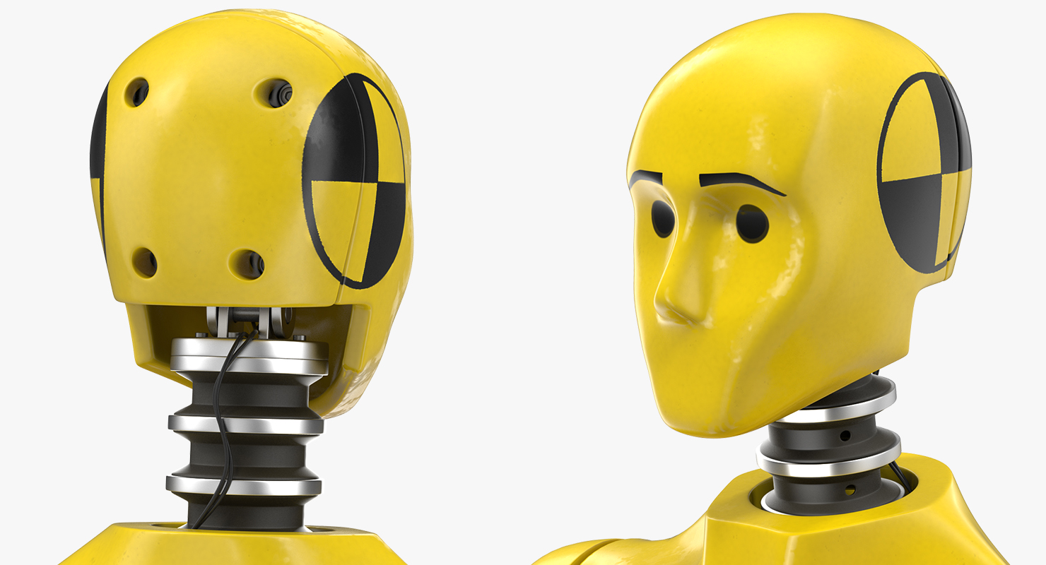 Crash Test Dummy Sitting Posture 3D