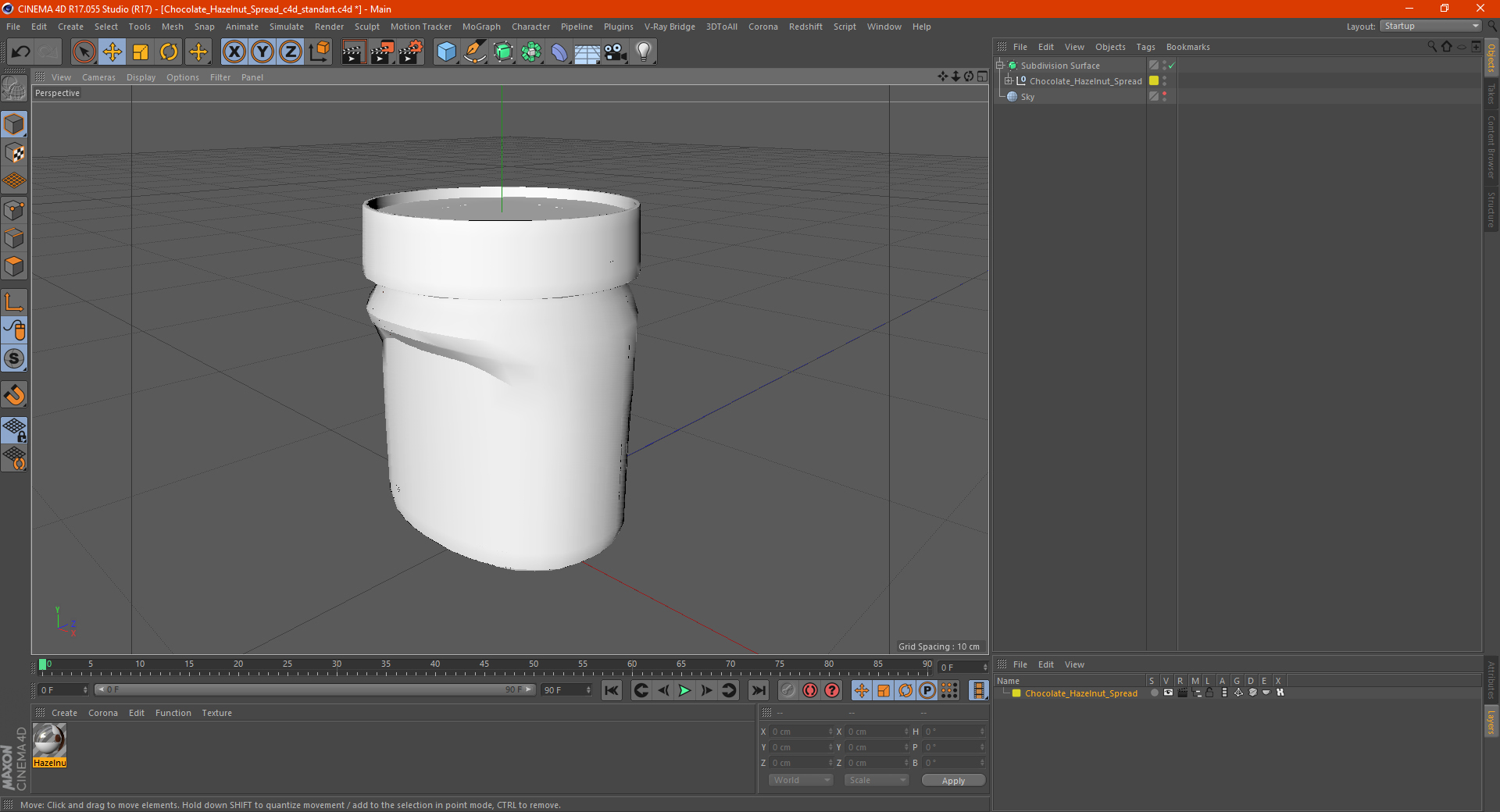 3D model Chocolate Hazelnut Spread