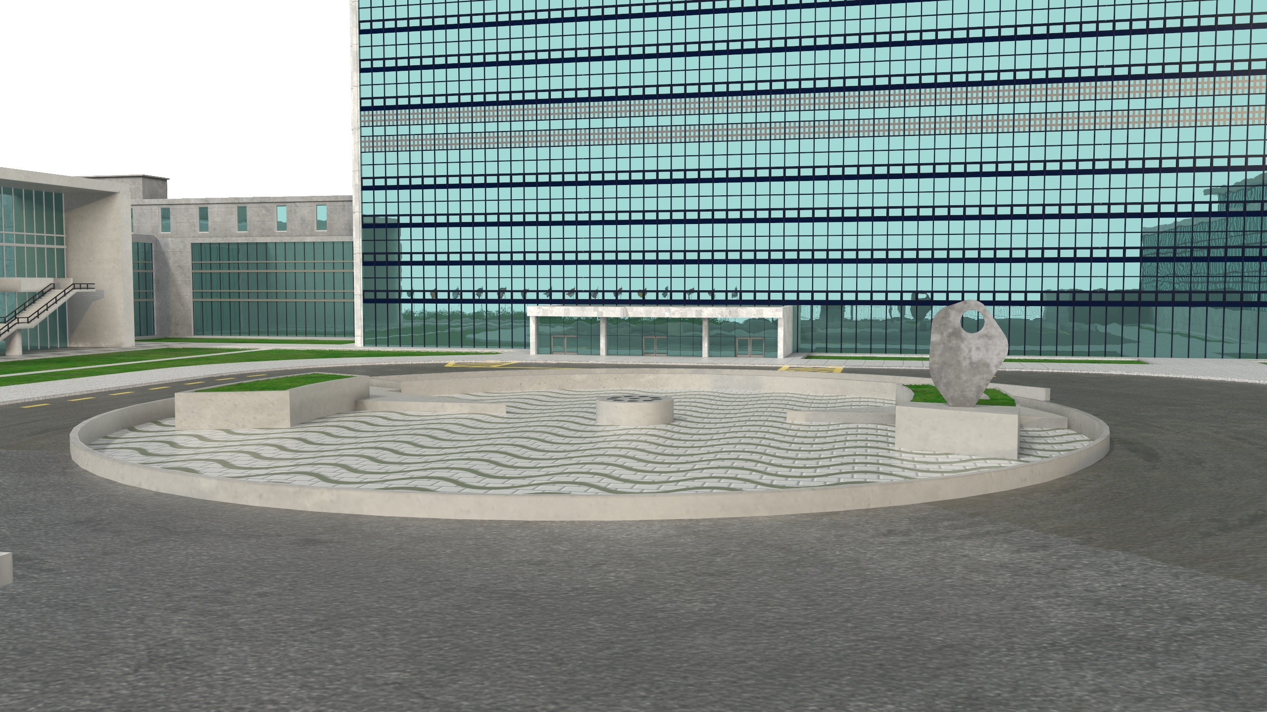 Headquarters of the United Nations 3D model