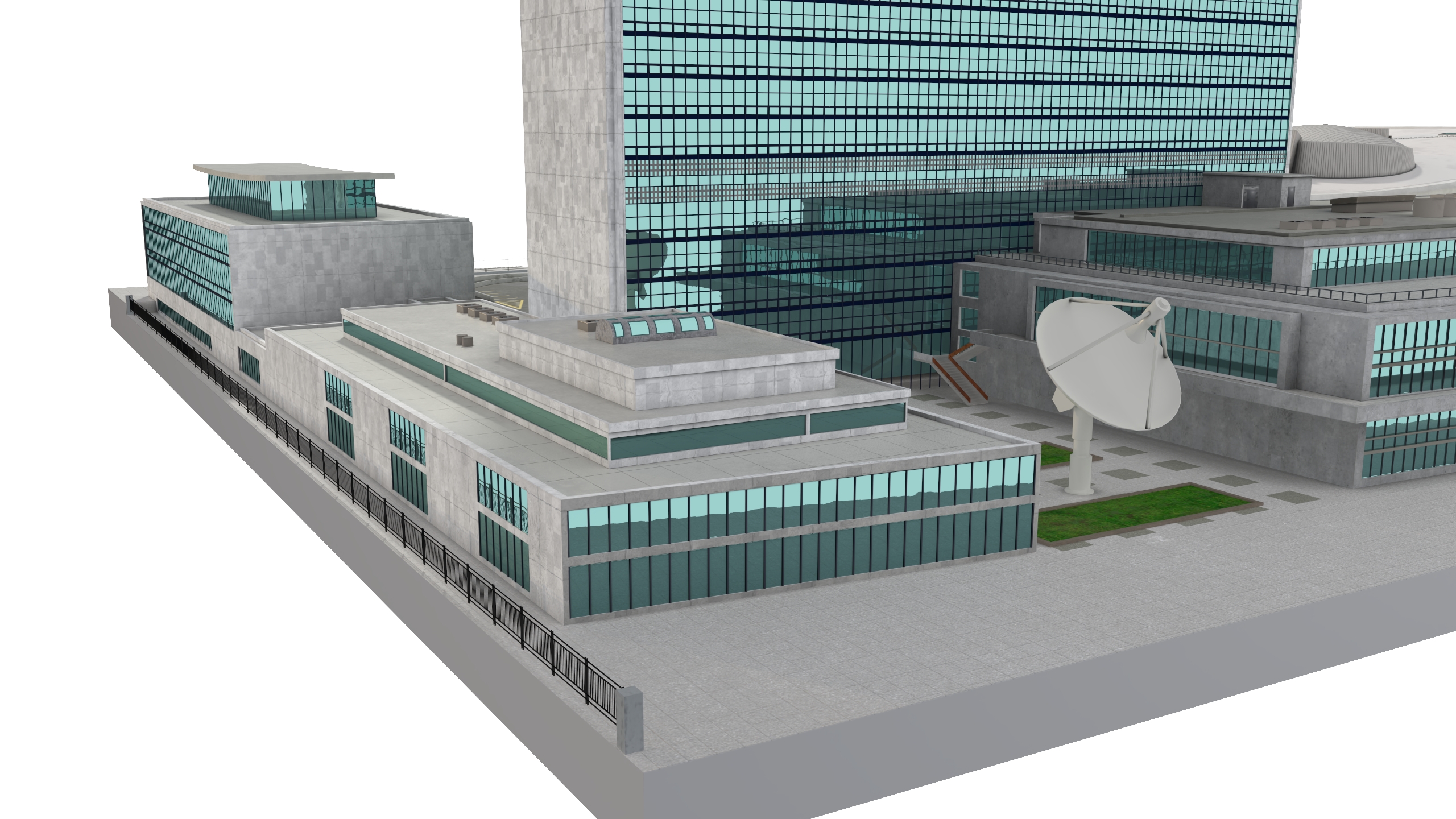 Headquarters of the United Nations 3D model