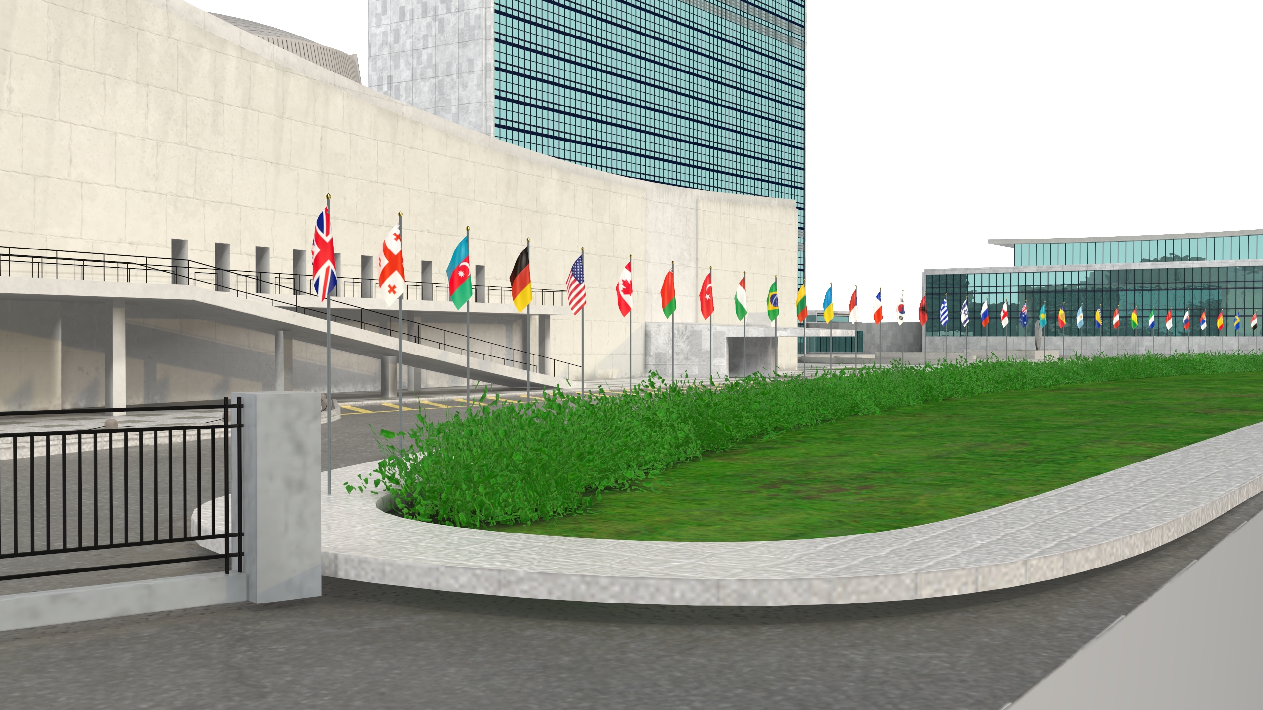 Headquarters of the United Nations 3D model