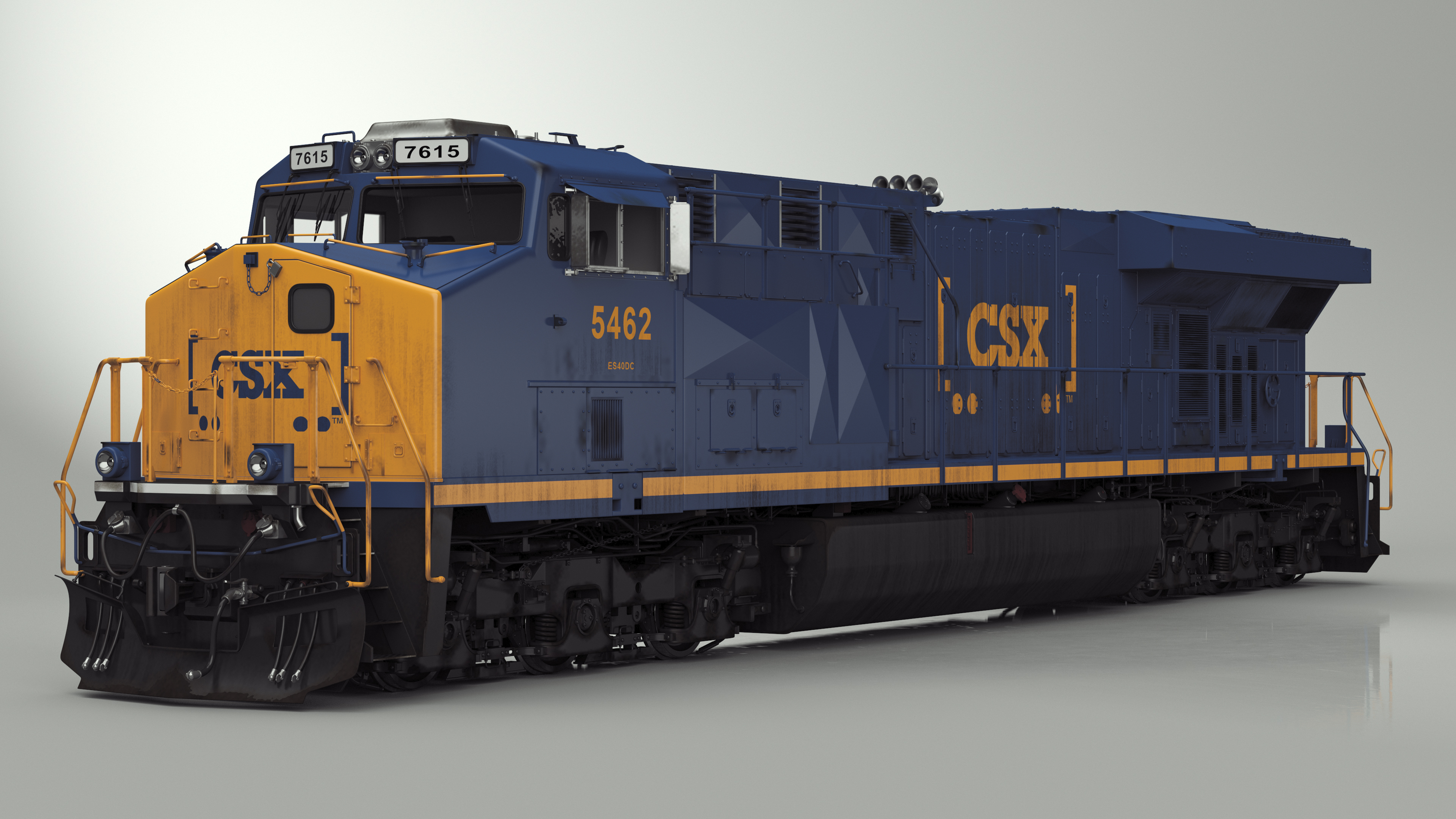 3D CSX GE AC6000CW Locomotive