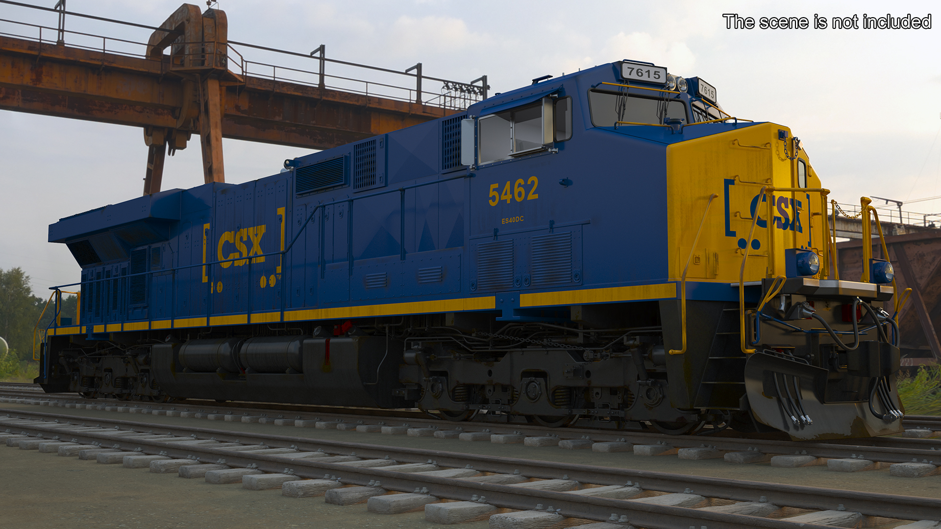 3D CSX GE AC6000CW Locomotive
