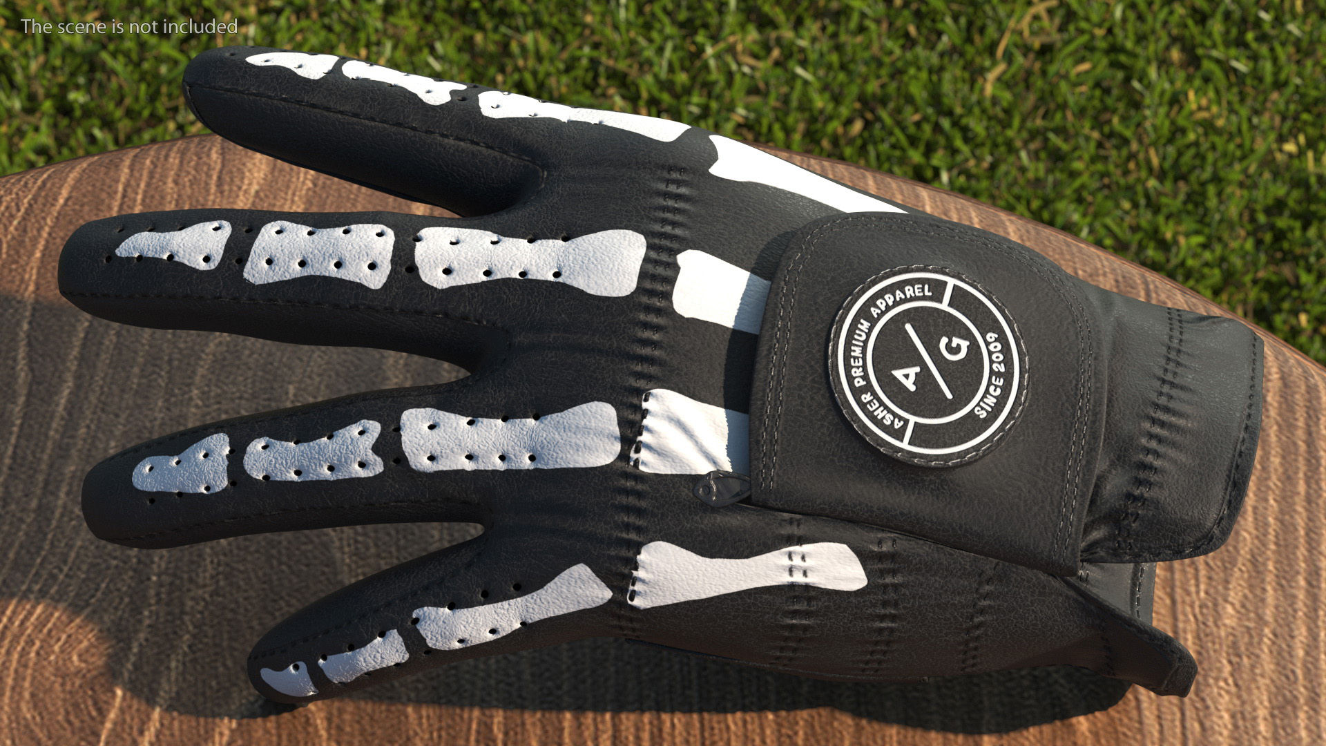 3D Black Premium Golf Gloves Asher