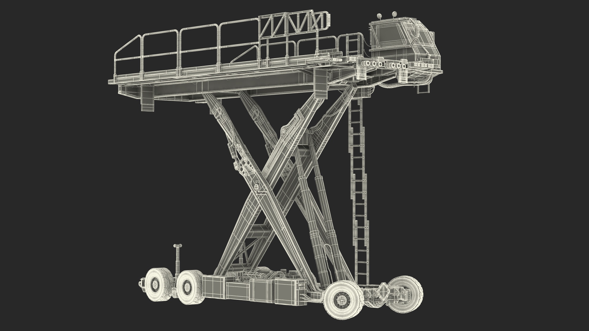 3D Halvorsen Aircraft Loader Old Rigged