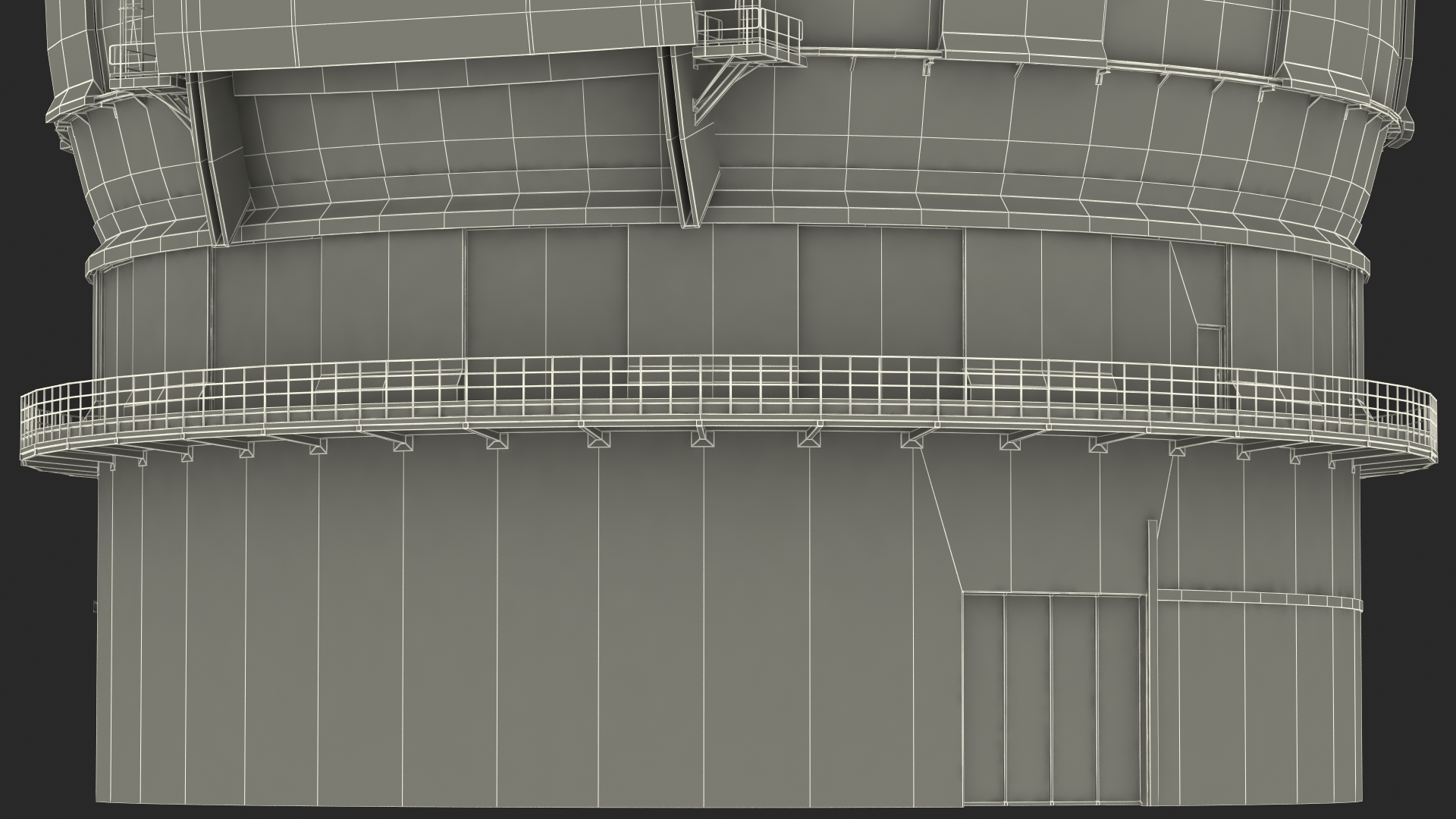 3D Astronomical Observatory Dome Rigged
