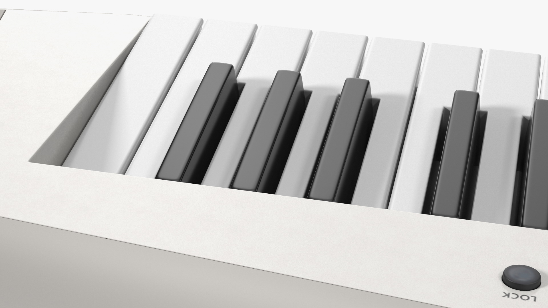 Keytar White 3D