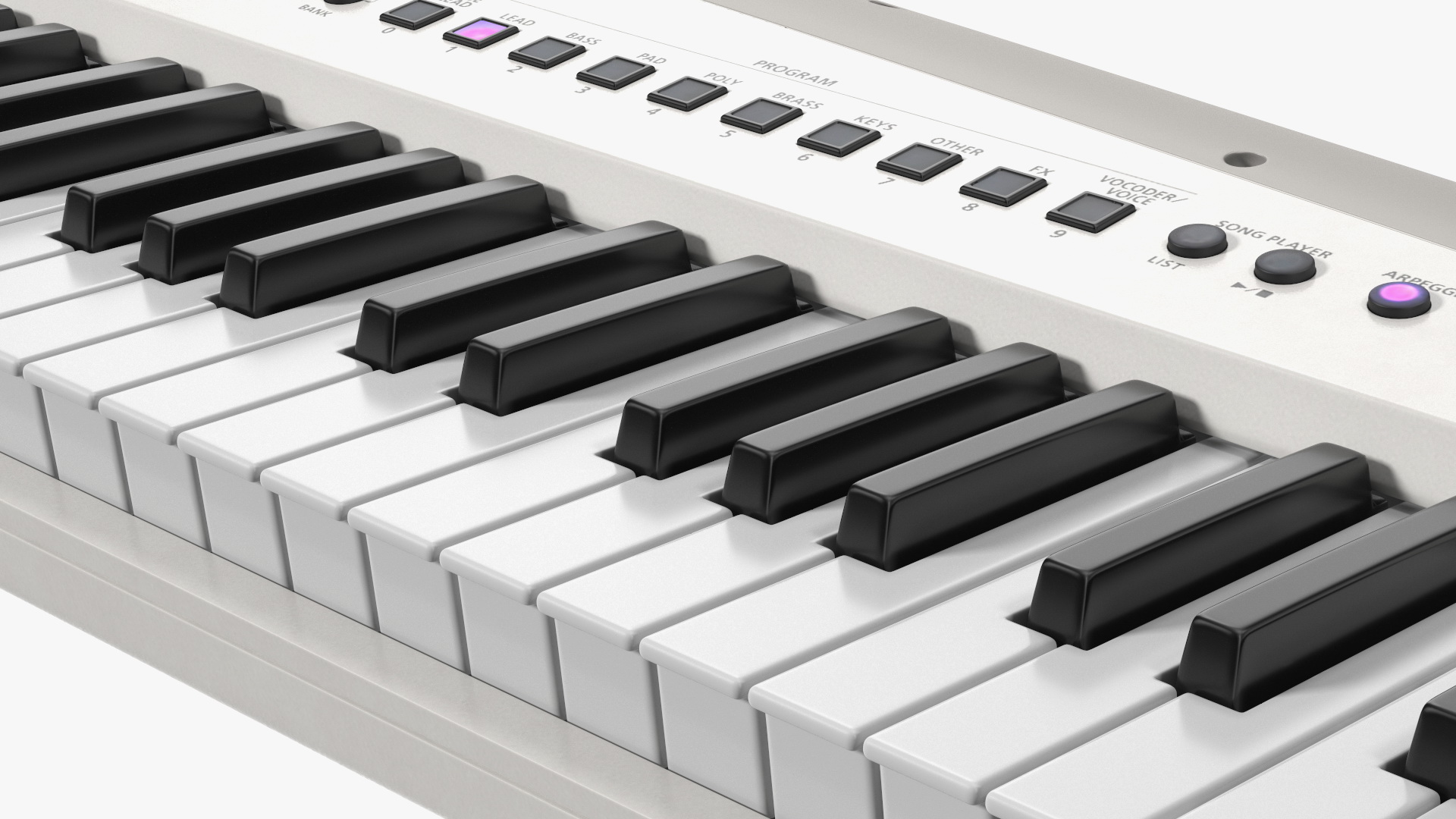 Keytar White 3D