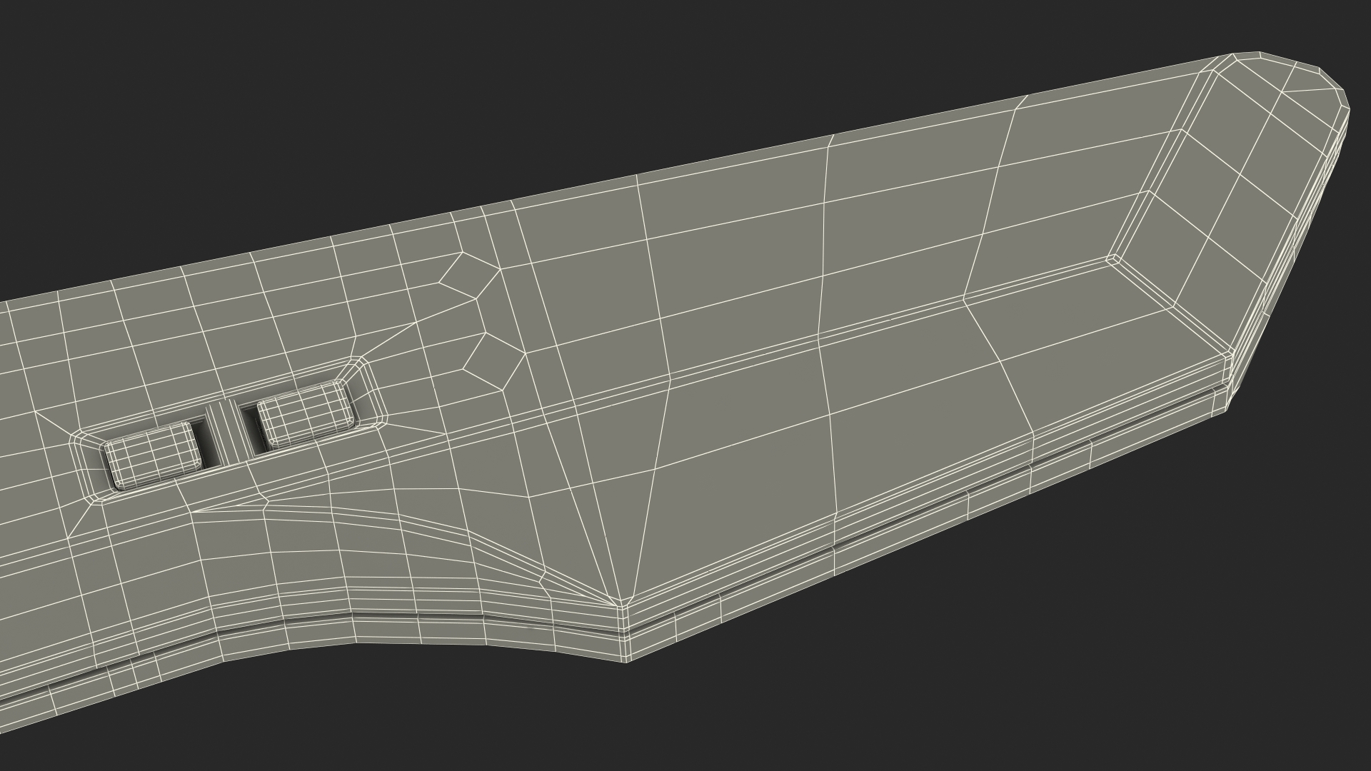 Keytar White 3D