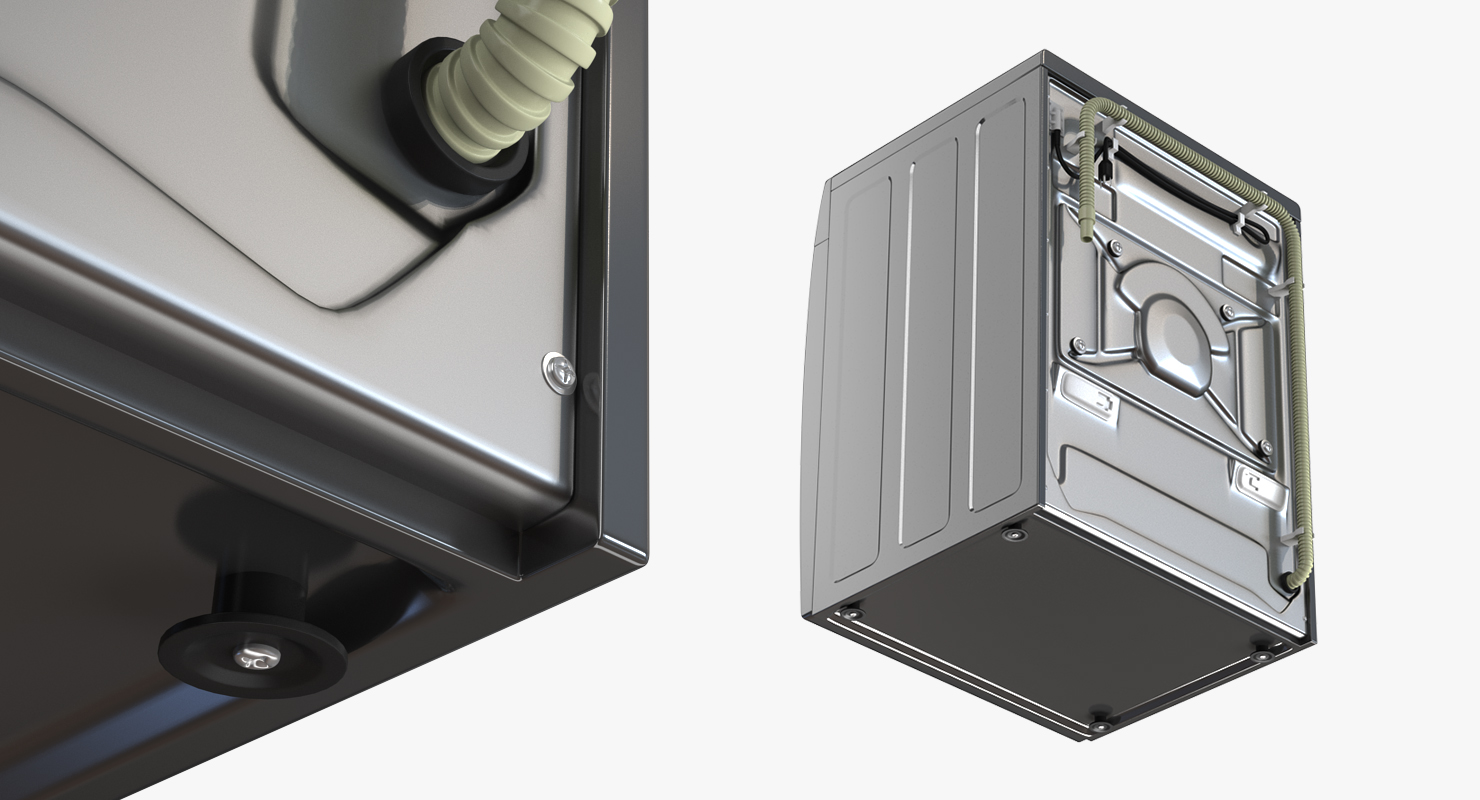 Inox Front Load Dryer Samsung 3D model