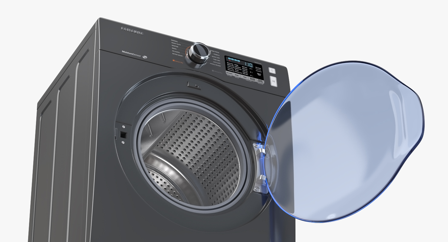 Inox Front Load Dryer Samsung 3D model