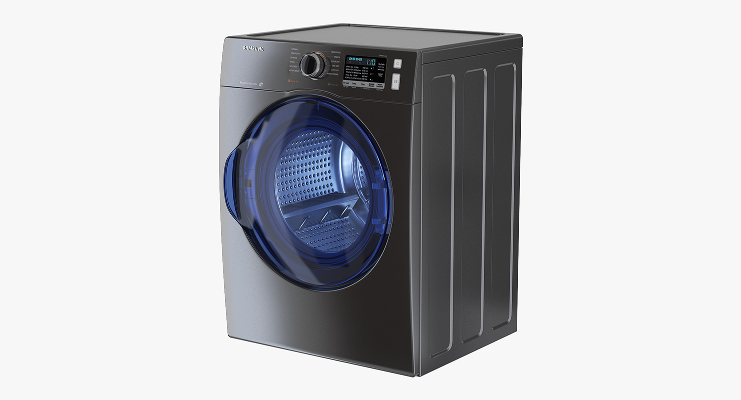 Inox Front Load Dryer Samsung 3D model