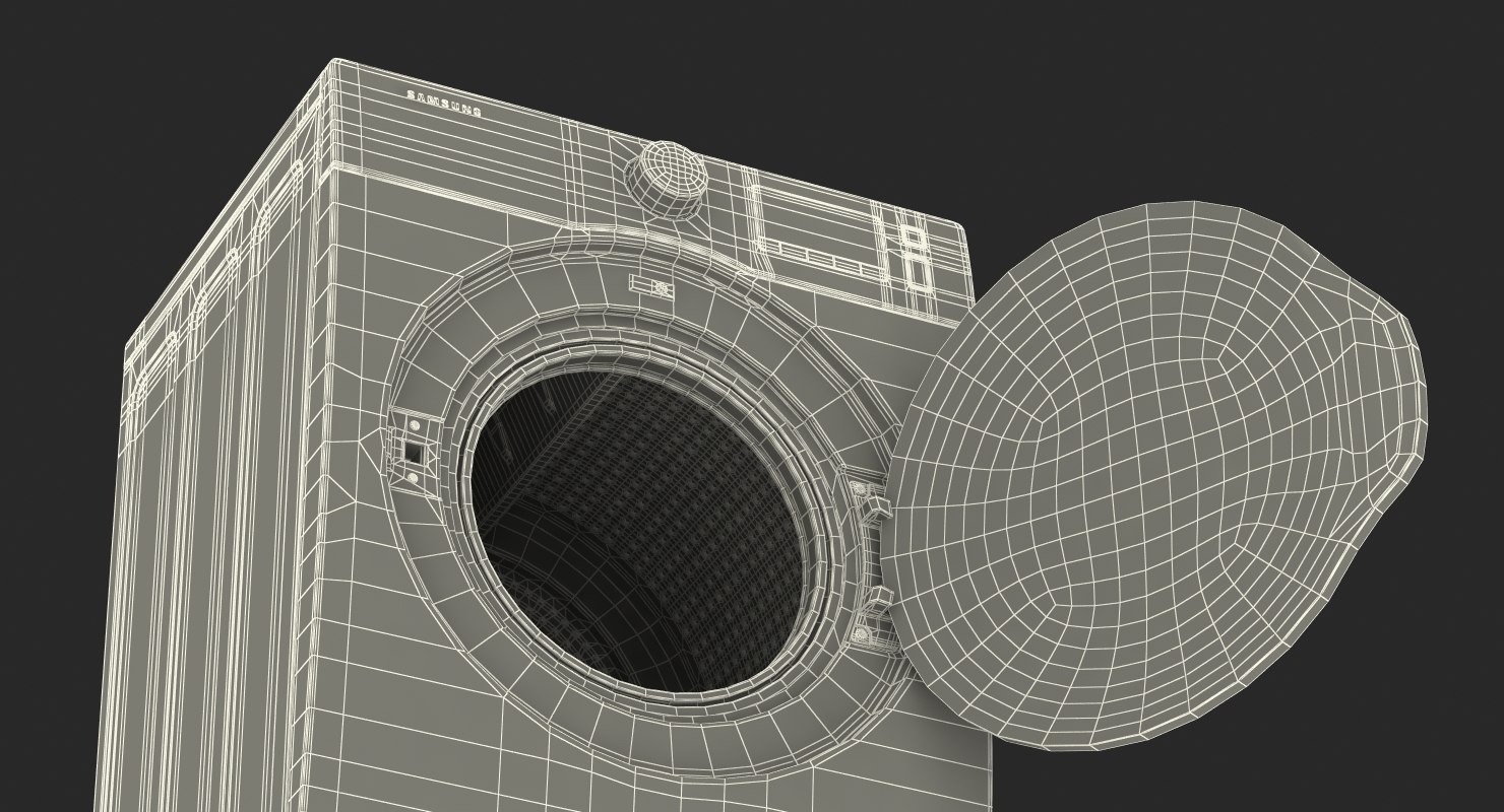 Inox Front Load Dryer Samsung 3D model