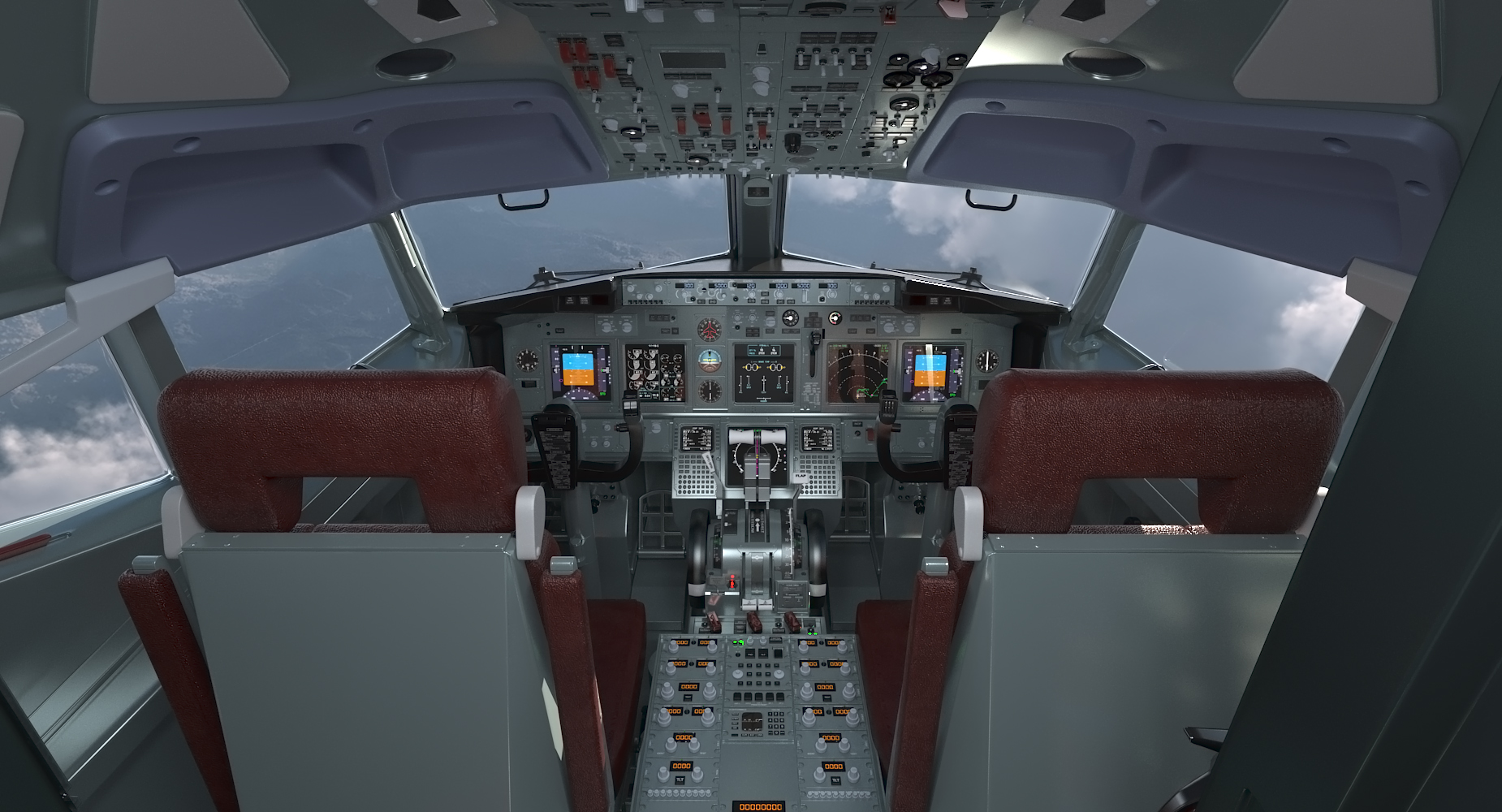 3D Boeing 737 Cockpit model