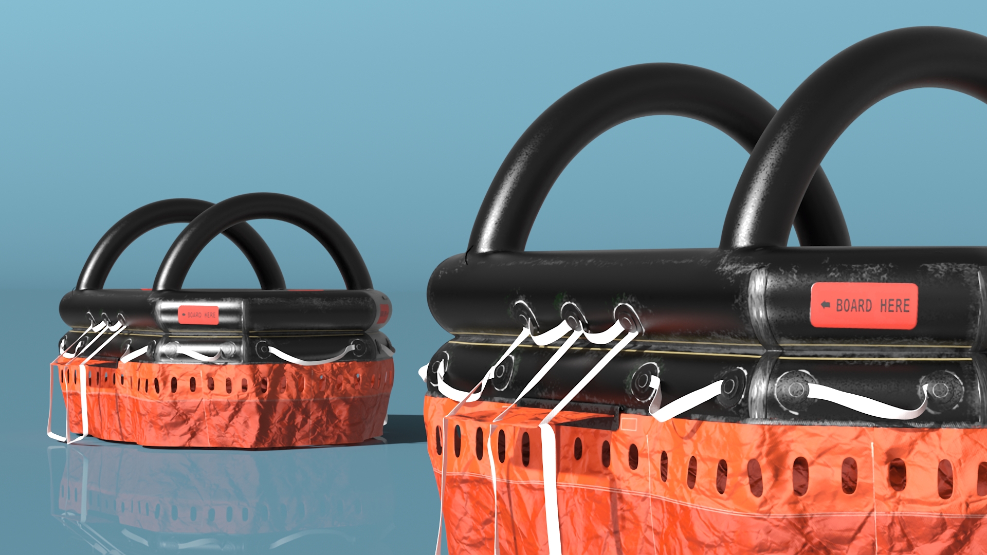 Self Inflating Life Raft 3D model