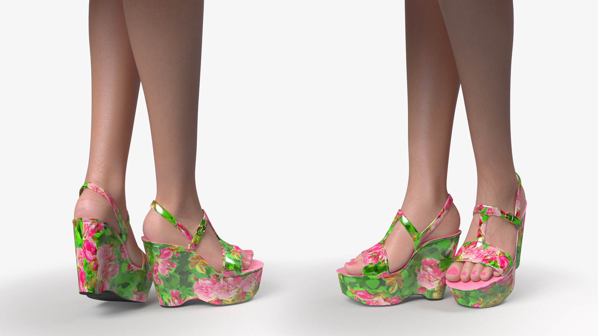 Asian Women Wear Summer Fashion Dress 3D