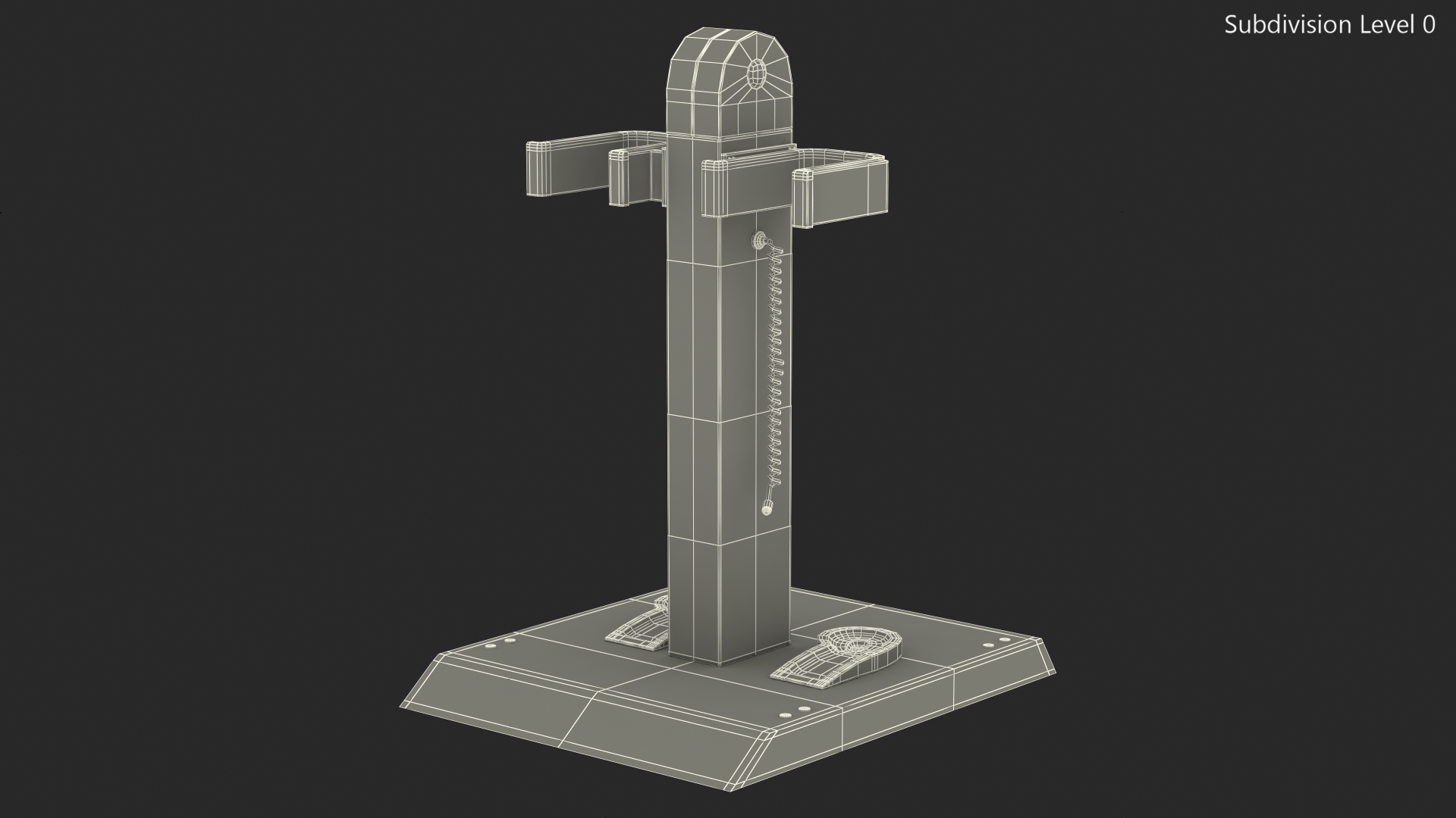 3D Electric Scooter Charging Docking Rack model