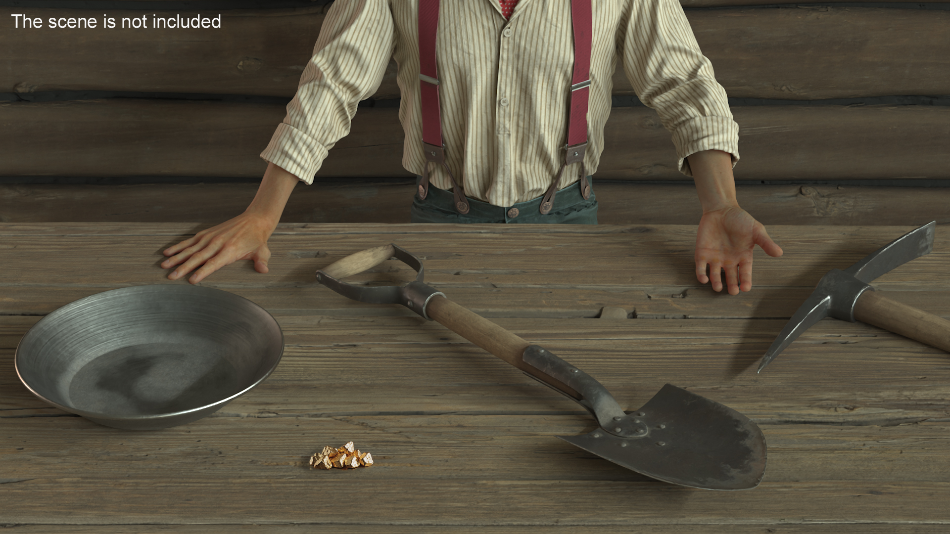 3D model Old Shovel
