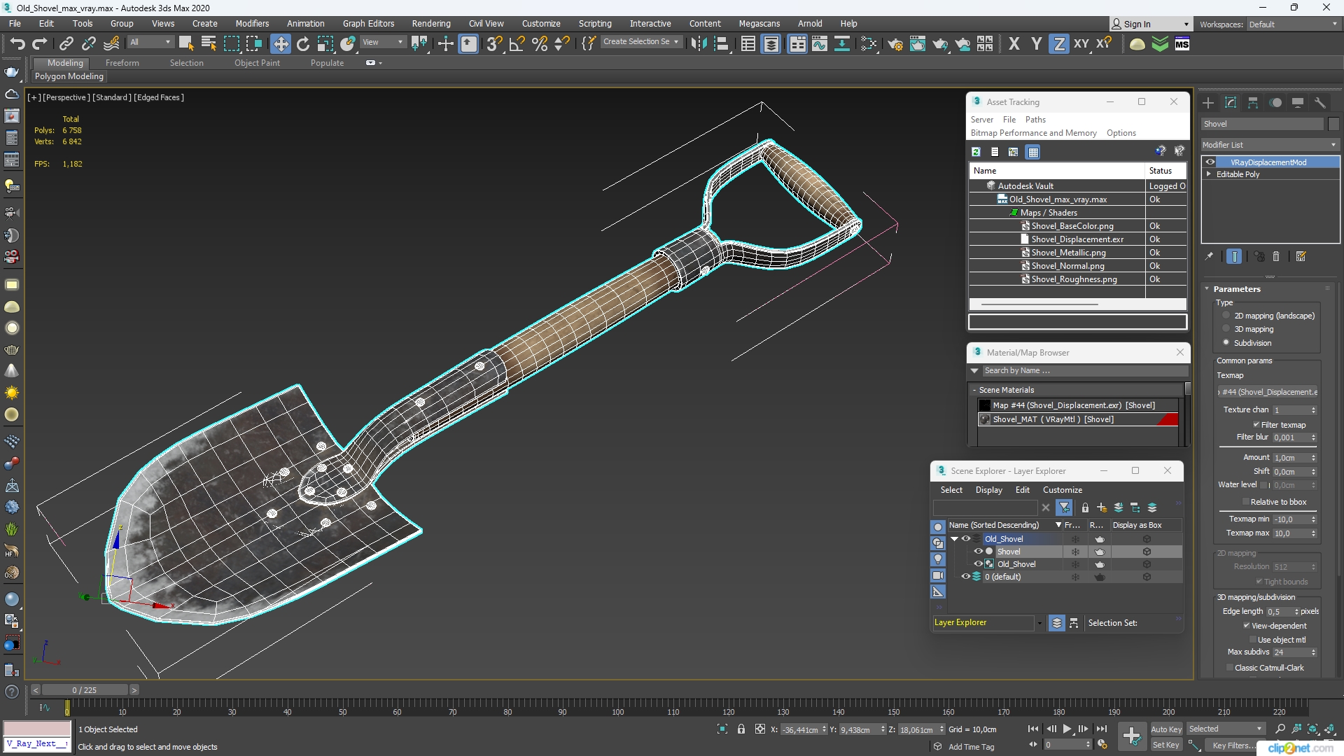 3D model Old Shovel