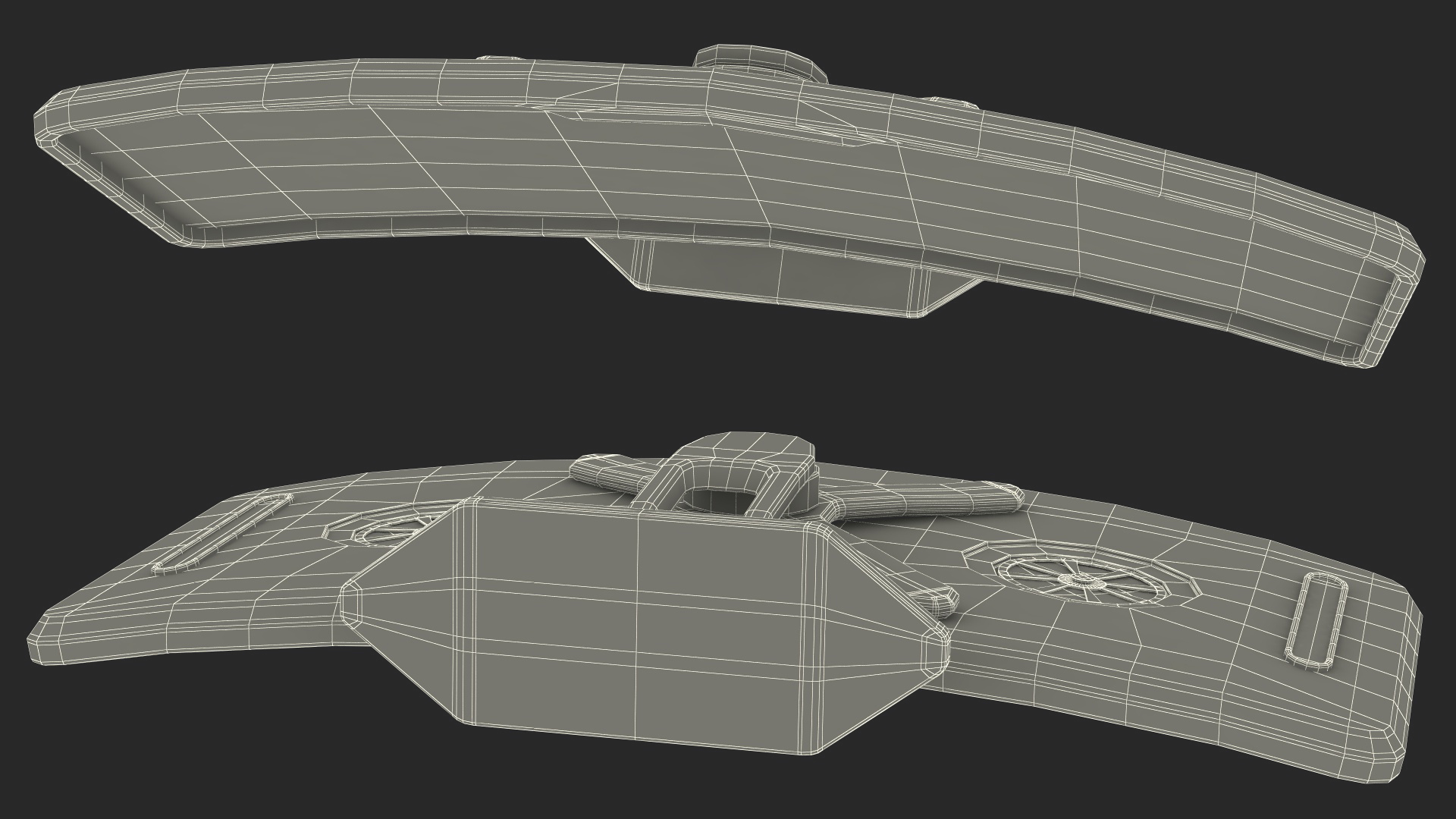 3D Futuristic Display Blue model