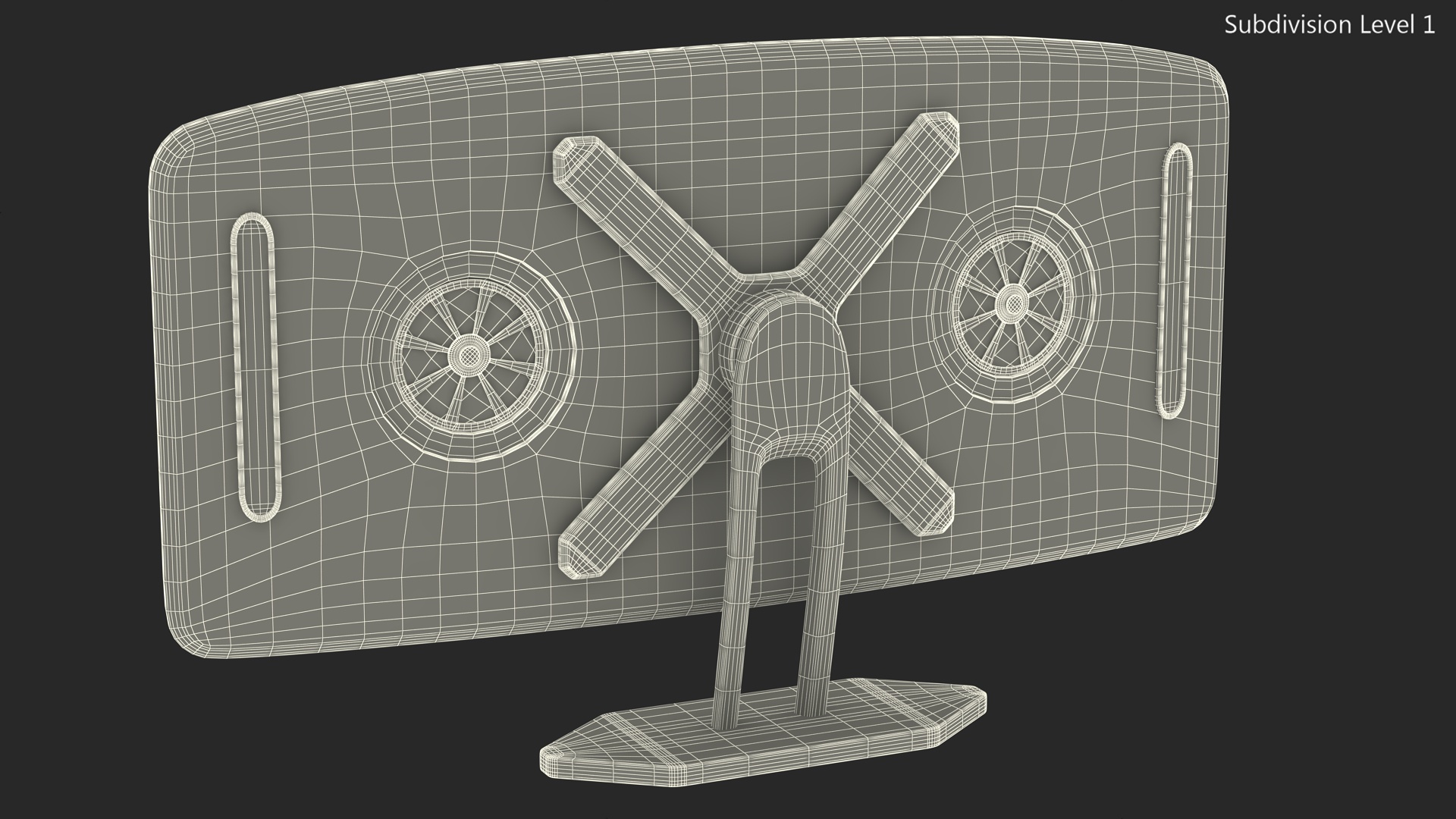 3D Futuristic Display Blue model