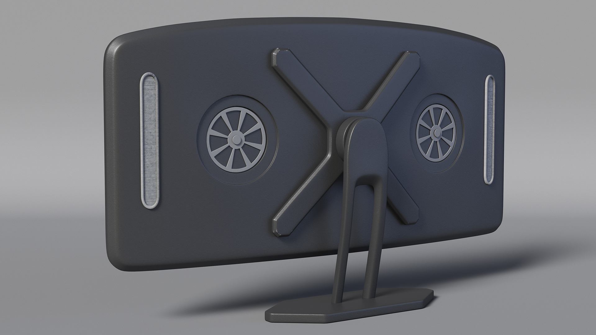 3D Futuristic Display Blue model