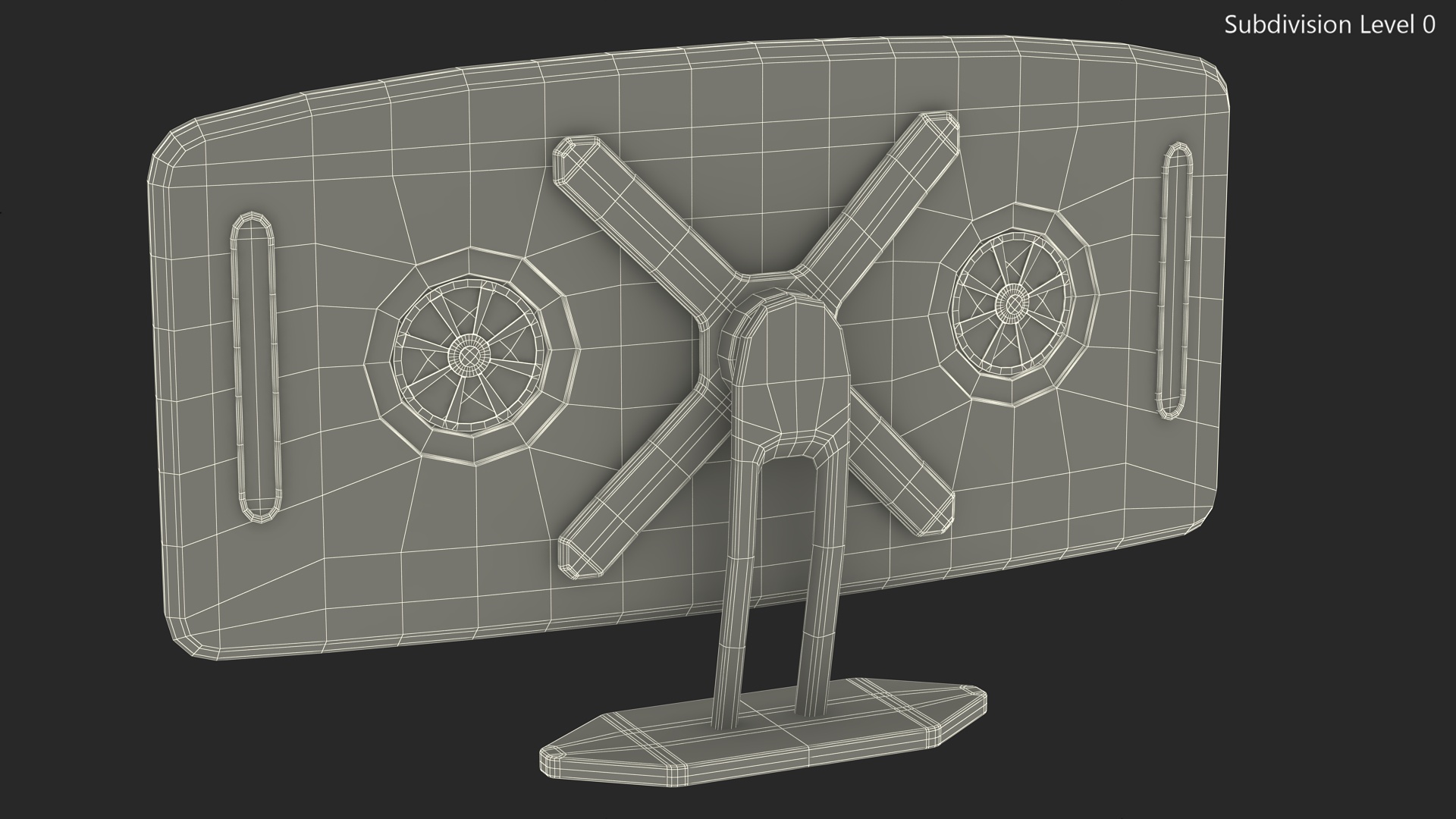 3D Futuristic Display Blue model