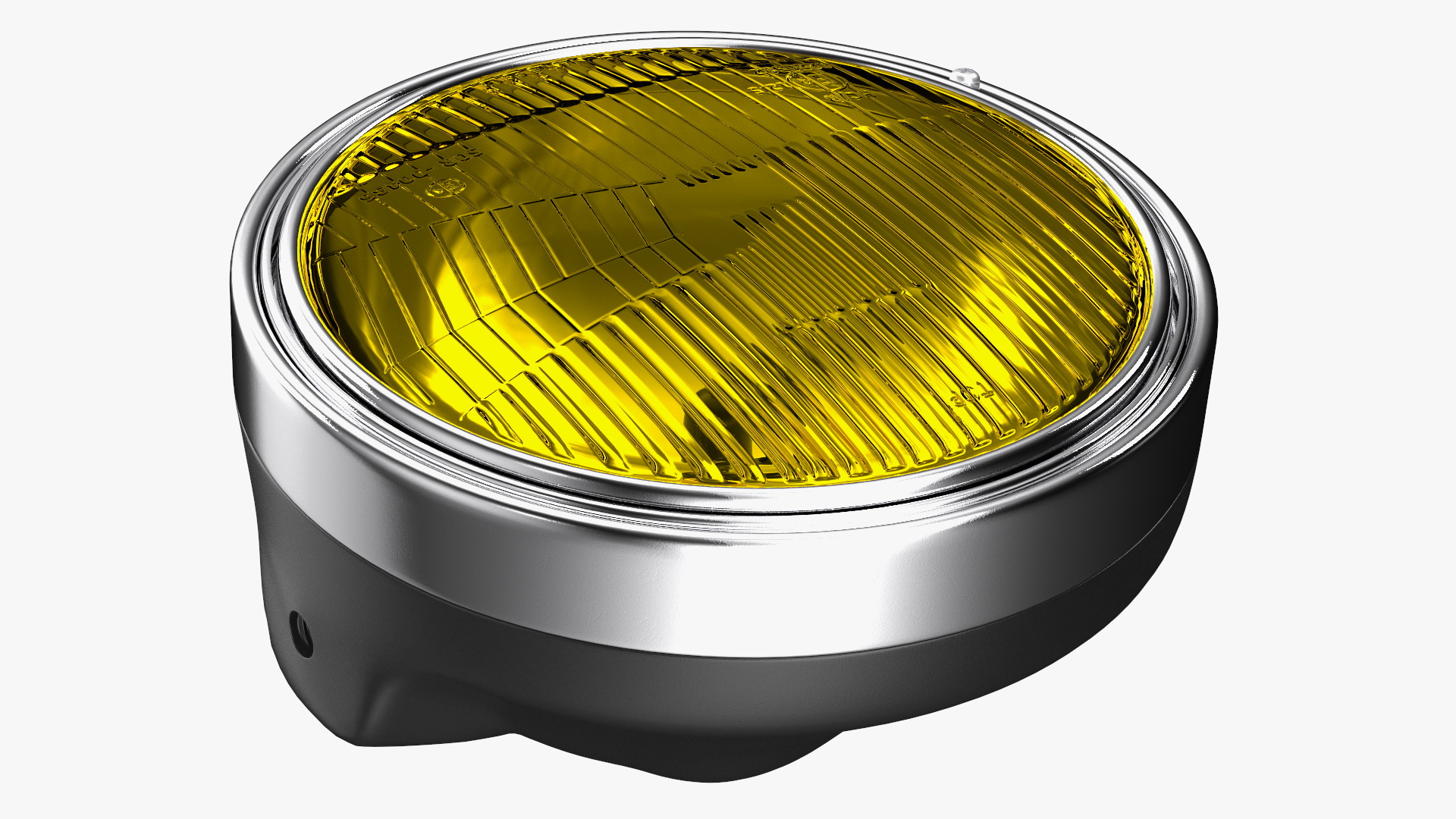 Motorcycle Headlight Yellow 3D