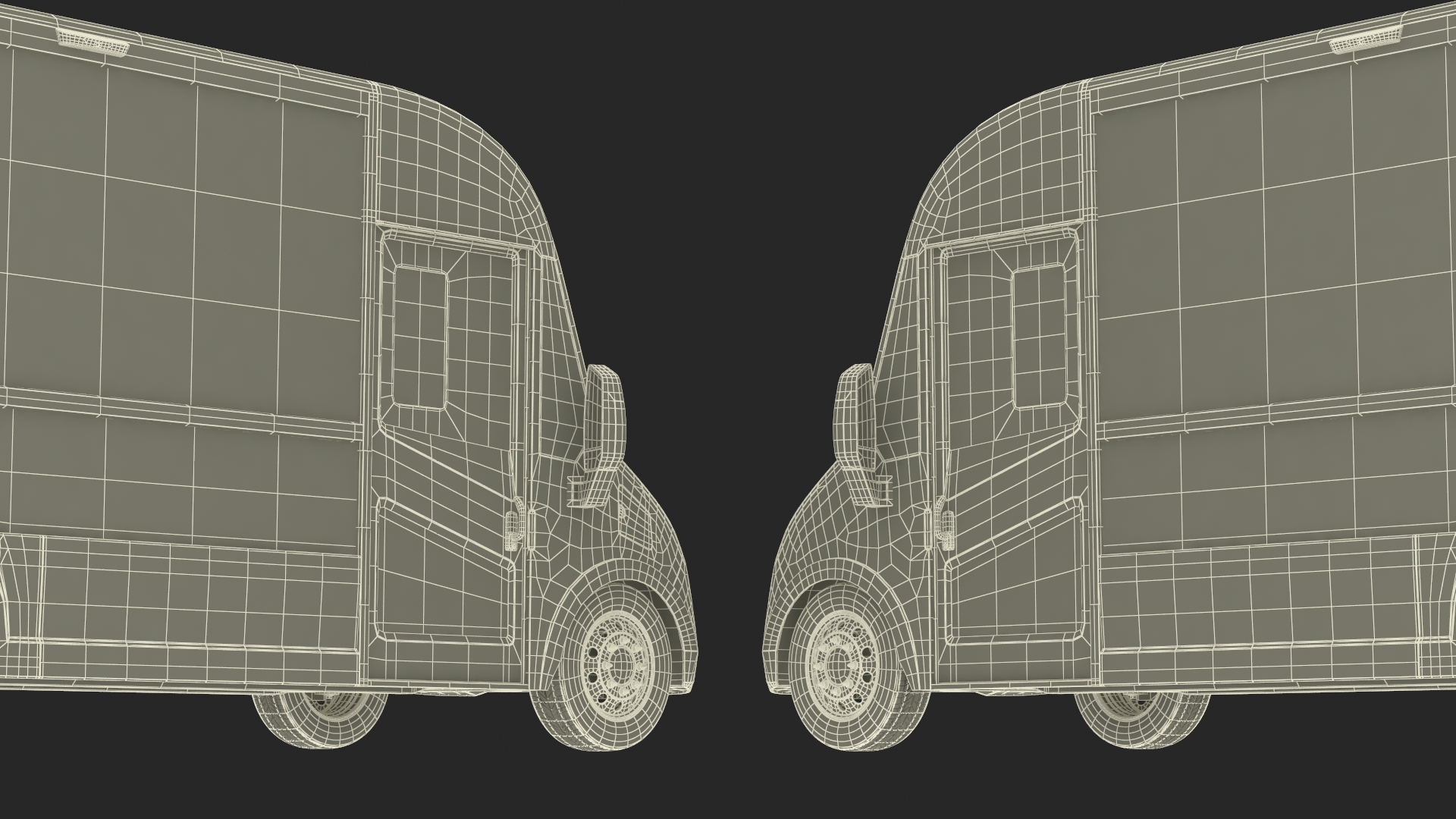 Electric Delivery Truck Blue Arc 3D