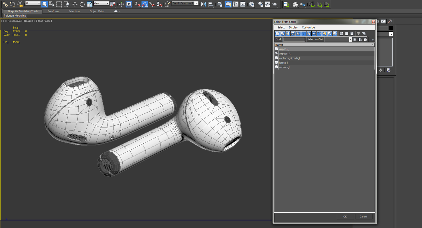AirPods Wireless Earbuds 3D model