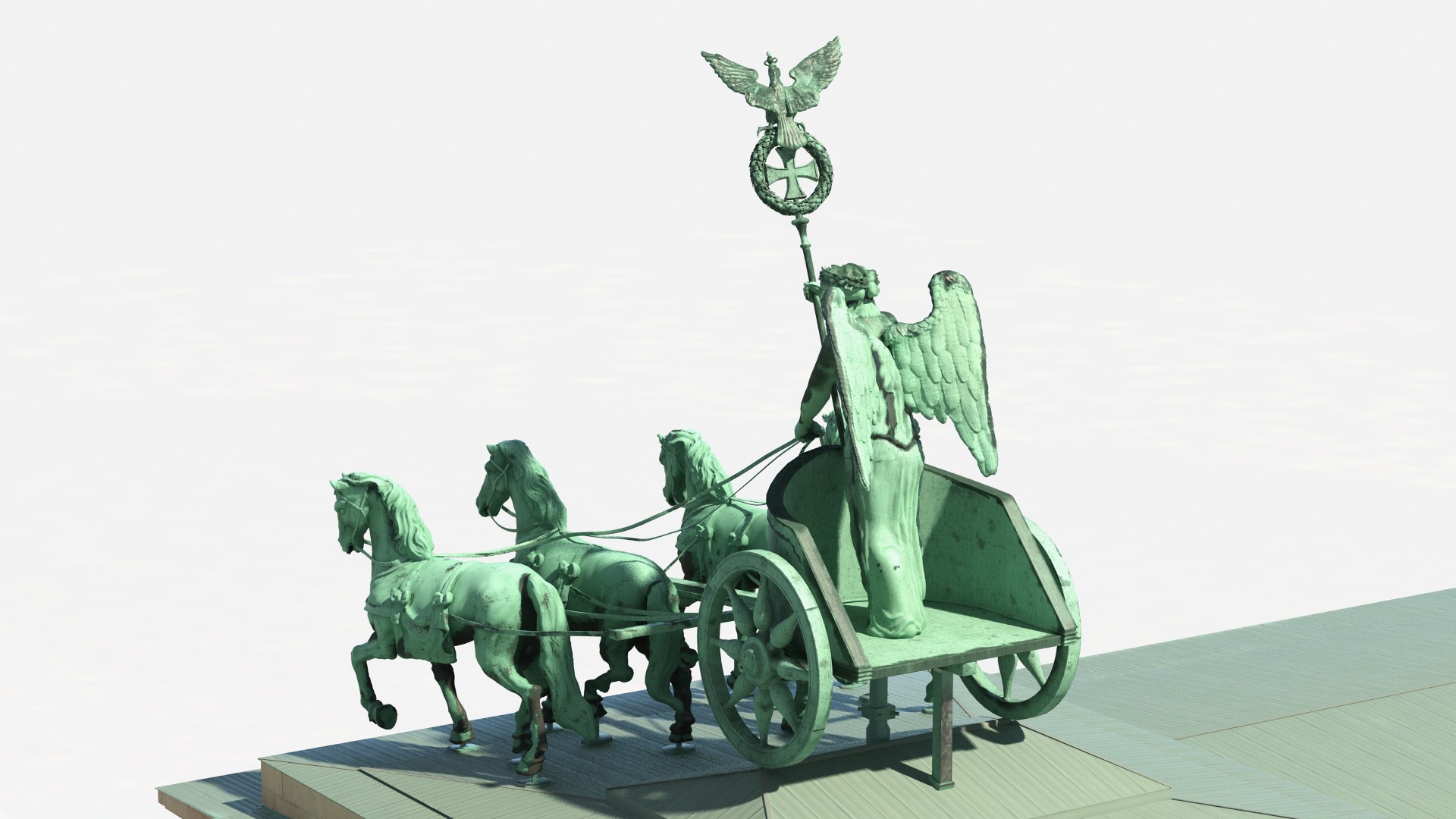 3D Brandenburg Gate Triumphal Arch