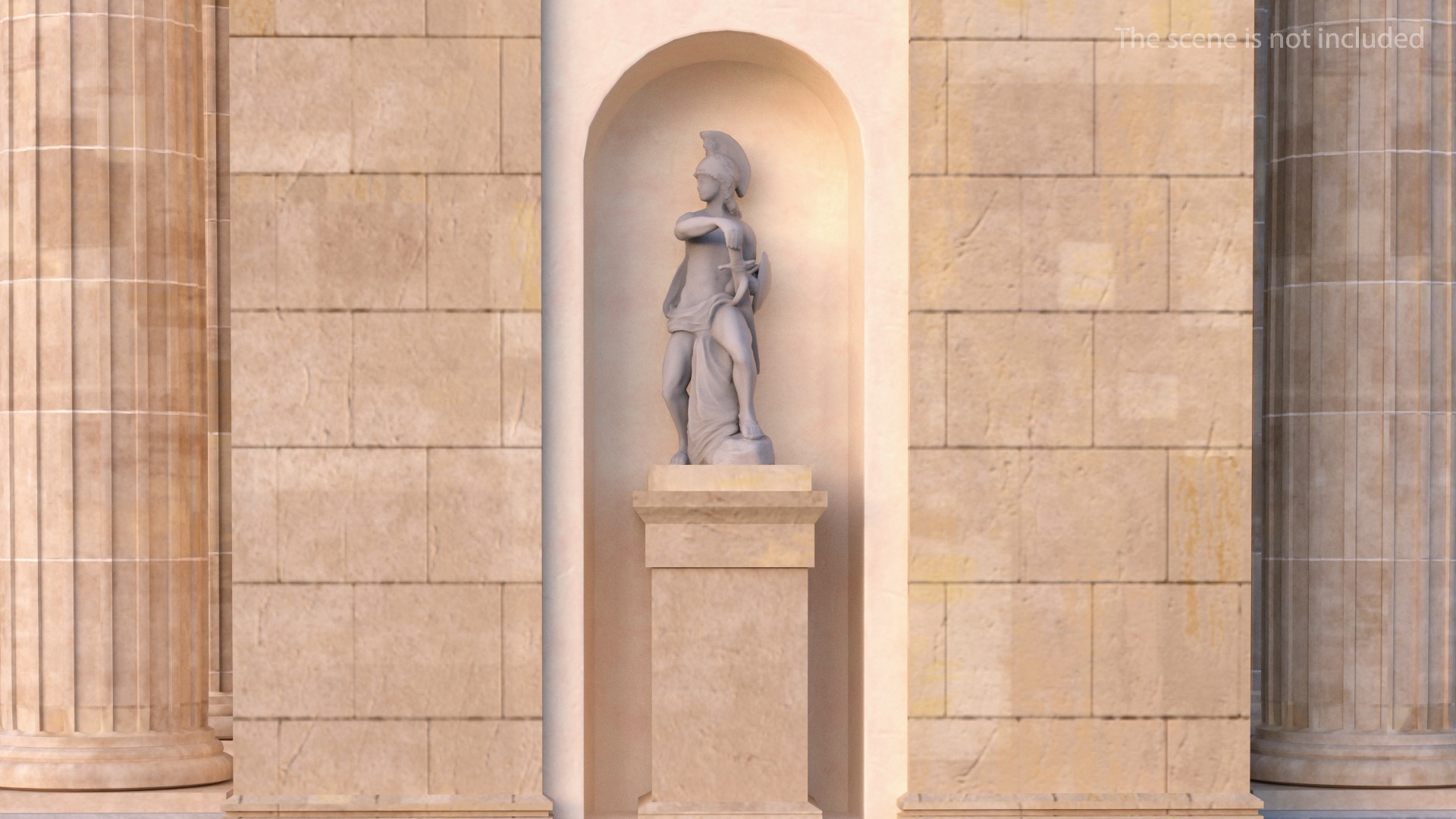 3D Brandenburg Gate Triumphal Arch