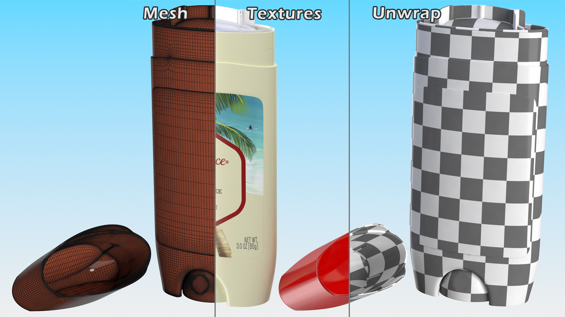 3D model Old Spice Invisible Solid Deodorant Fiji