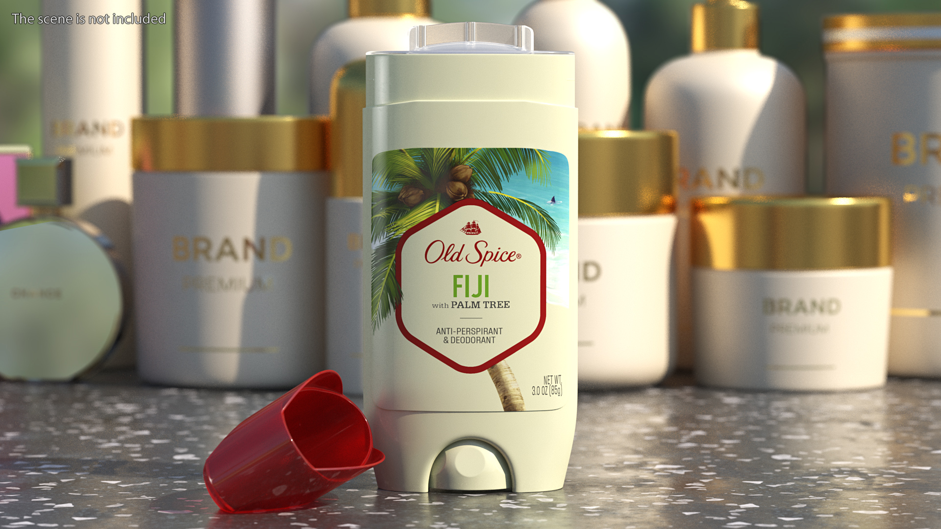 3D model Old Spice Invisible Solid Deodorant Fiji
