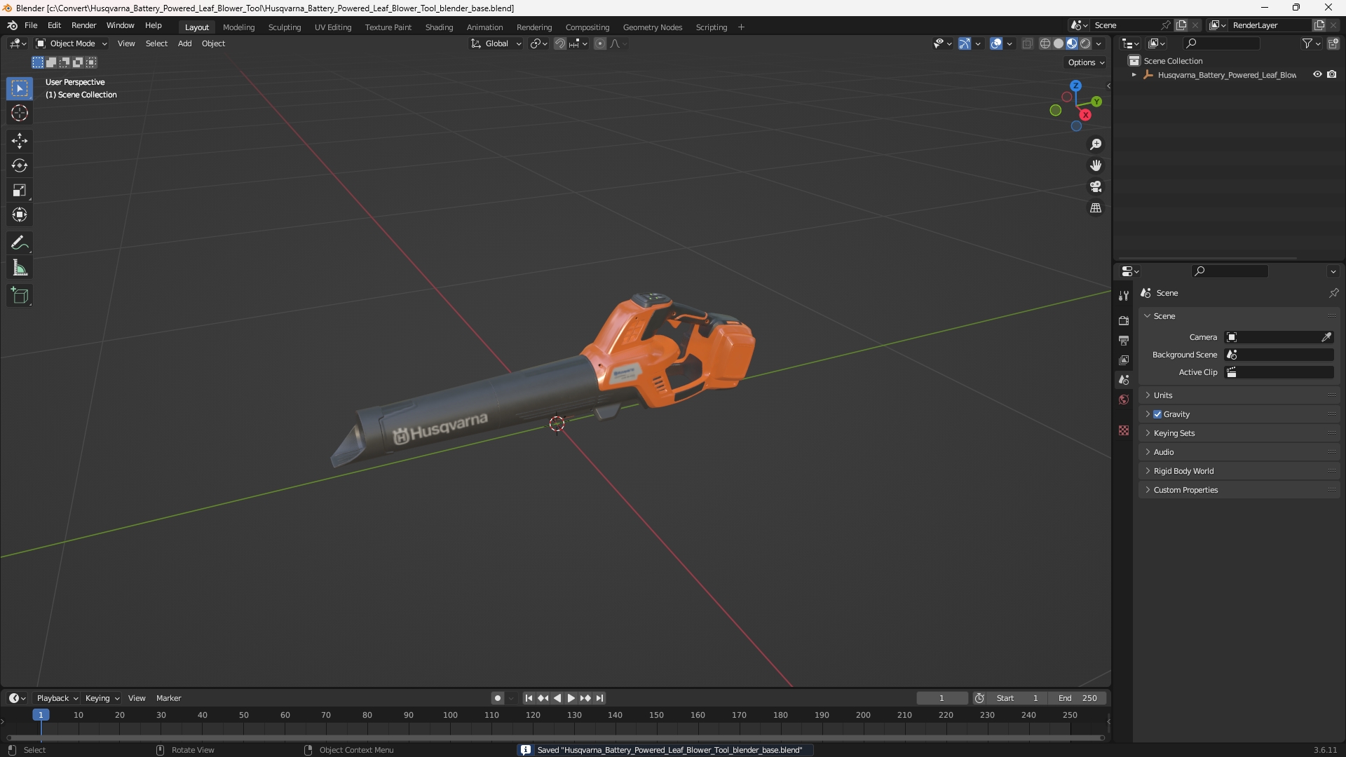 Husqvarna Battery Powered Leaf Blower Tool - view 10