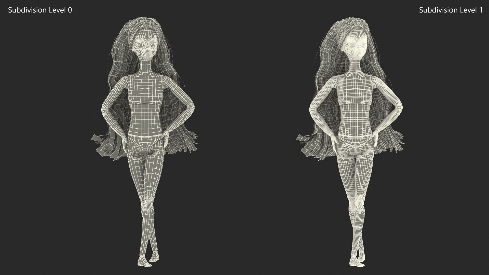 Barbie Doll Without Clothes 3D
