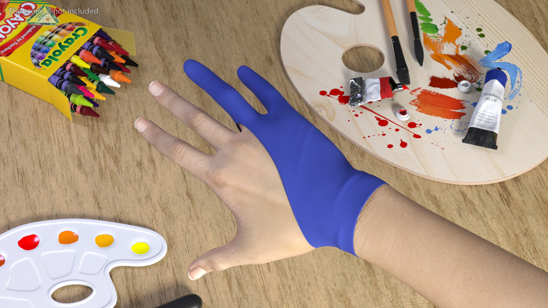 Digital Painters Glove Blue 3D