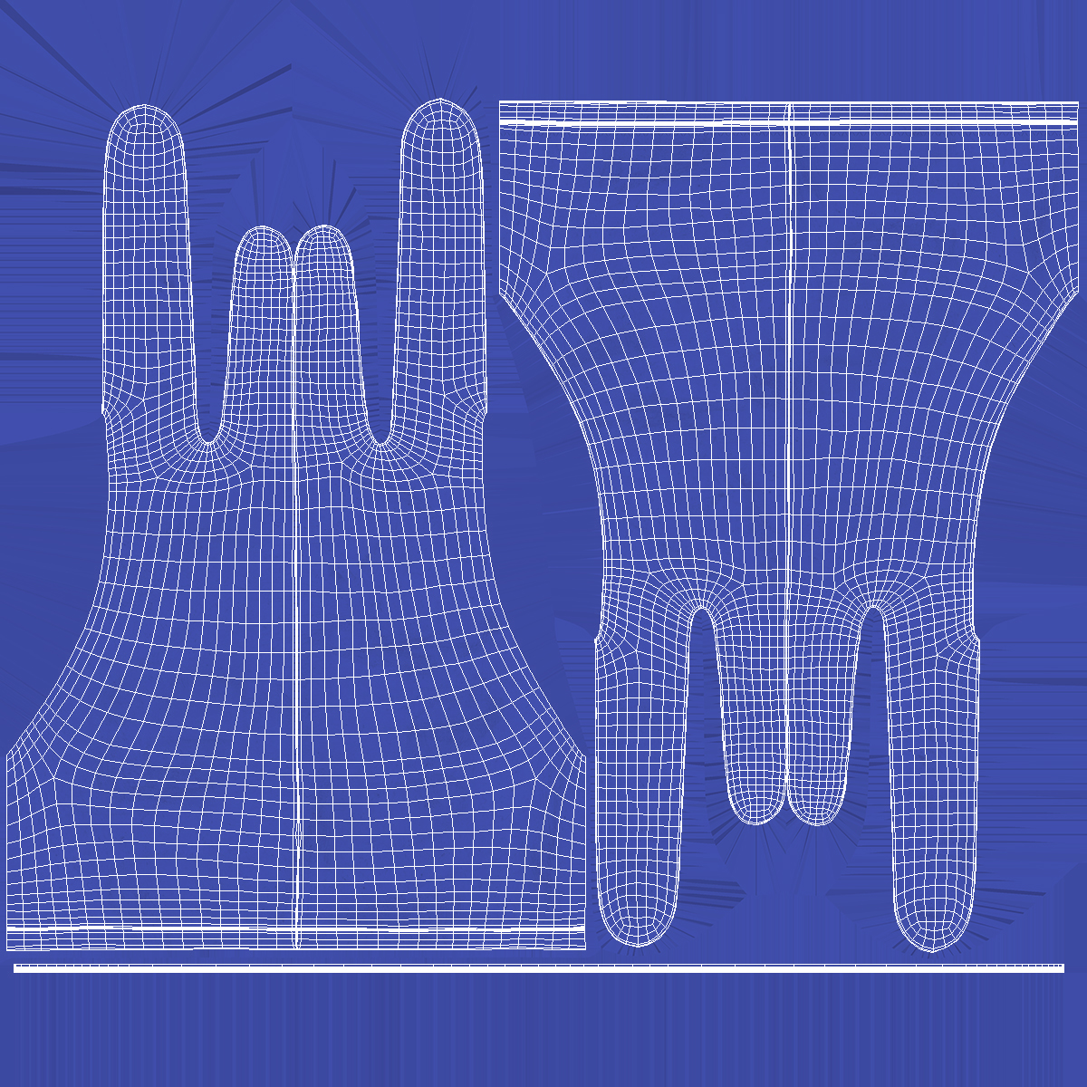 Digital Painters Glove Blue 3D