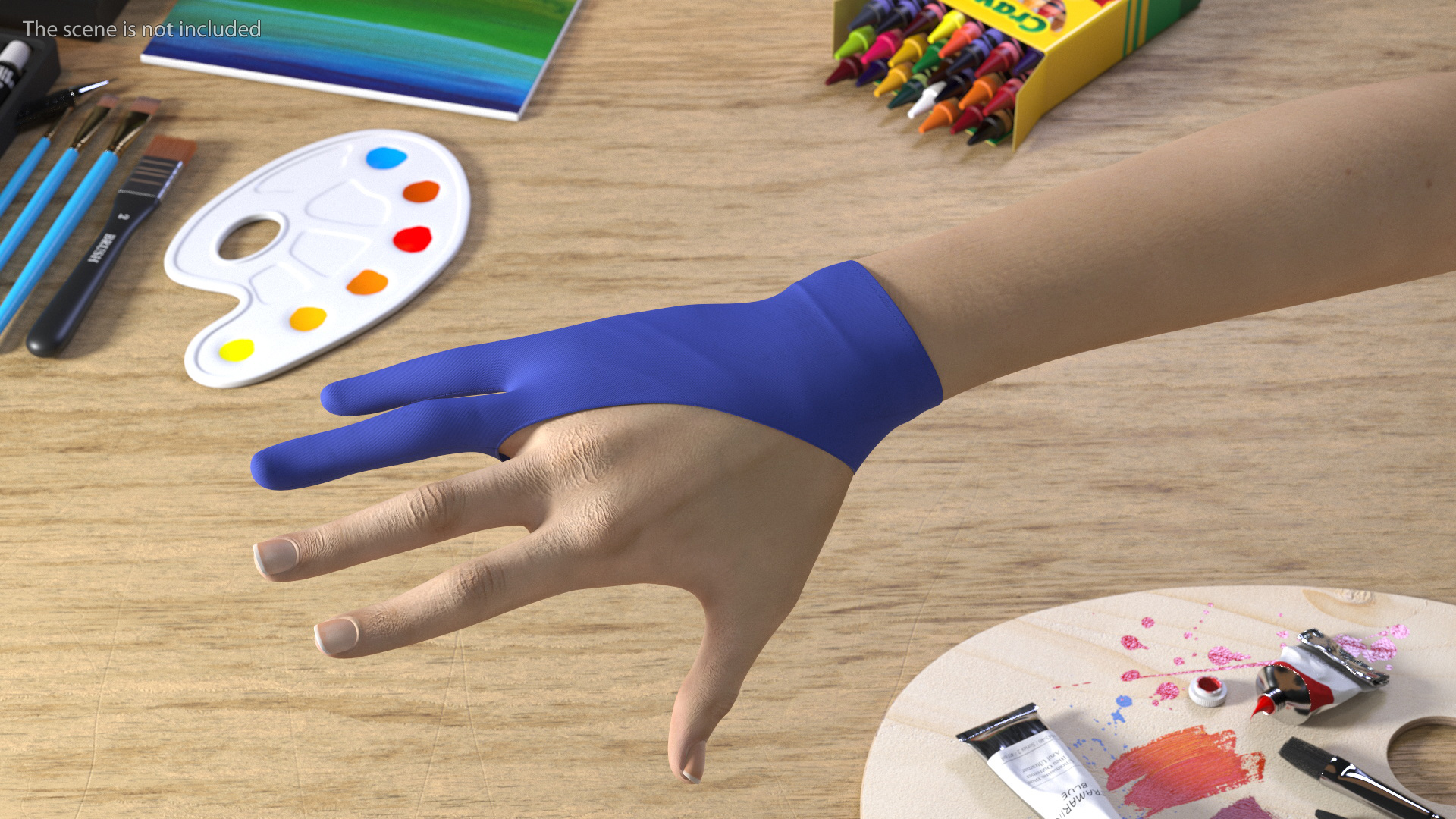 Digital Painters Glove Blue 3D