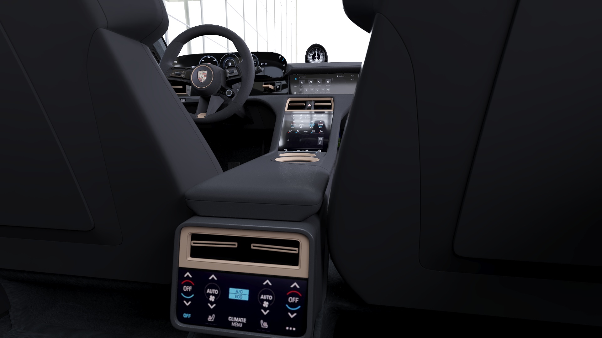 Porsche Taycan Turbo S 2020 Police 3D model