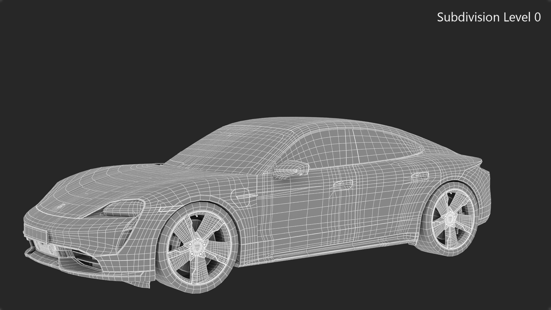 Porsche Taycan Turbo S 2020 Police 3D model