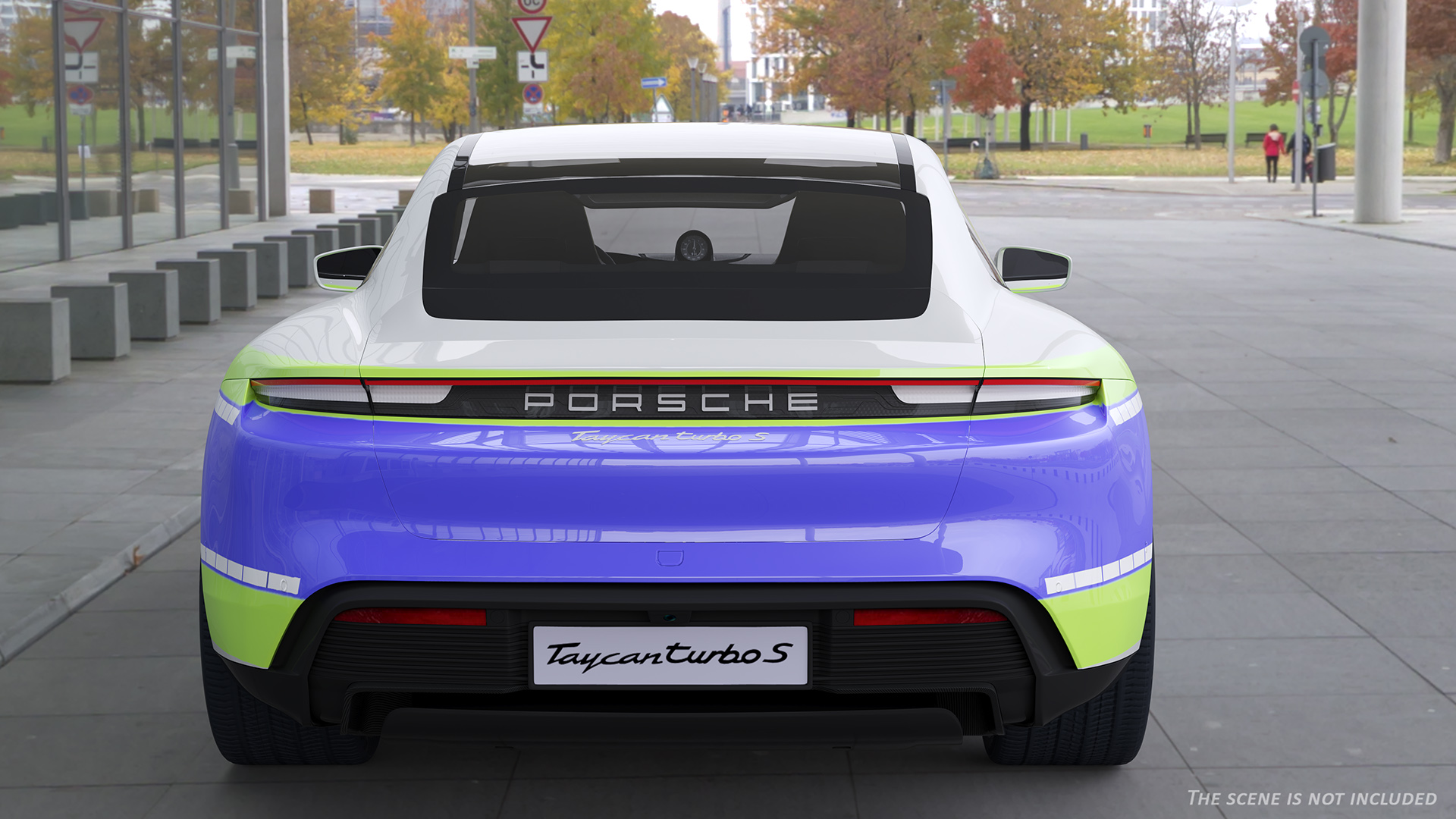Porsche Taycan Turbo S 2020 Police 3D model