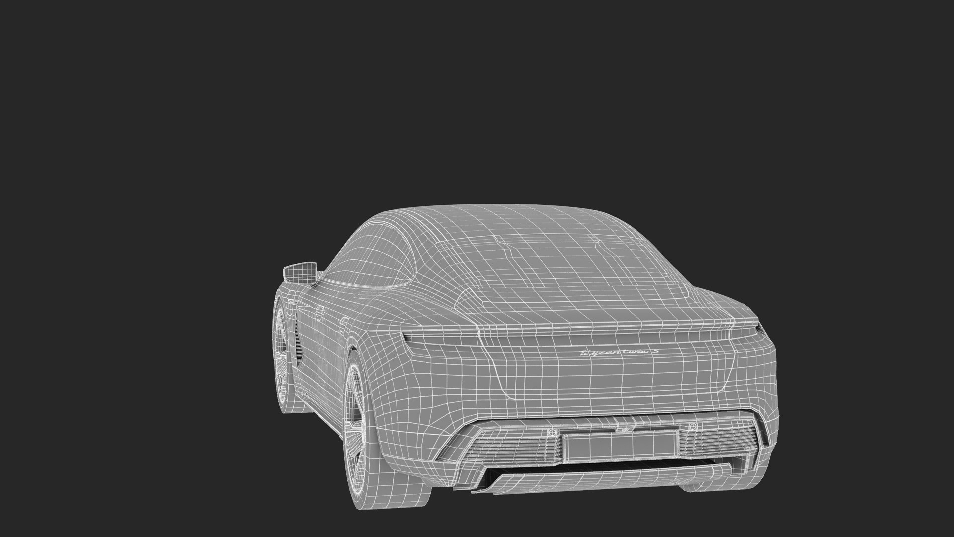 Porsche Taycan Turbo S 2020 Police 3D model