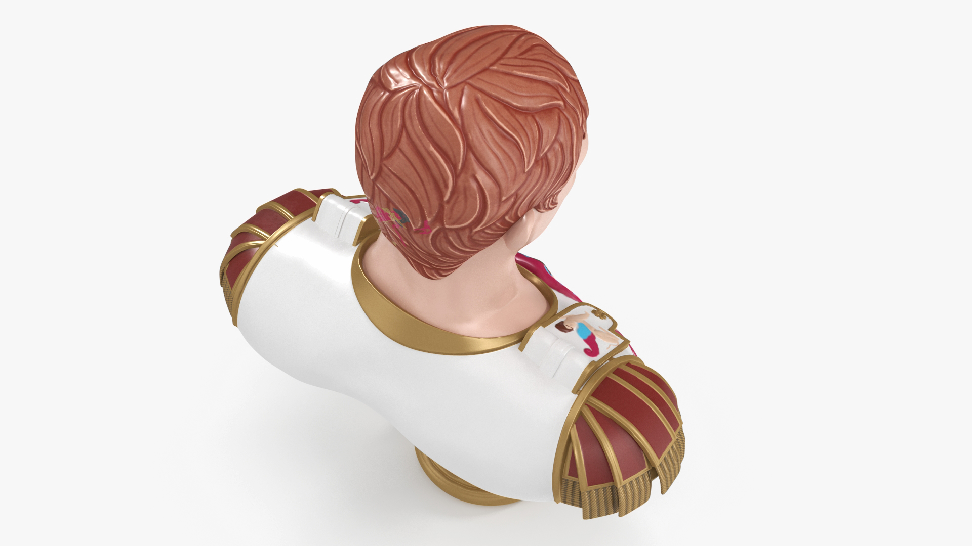 3D Roman Emperor Augustus Stylized Bust